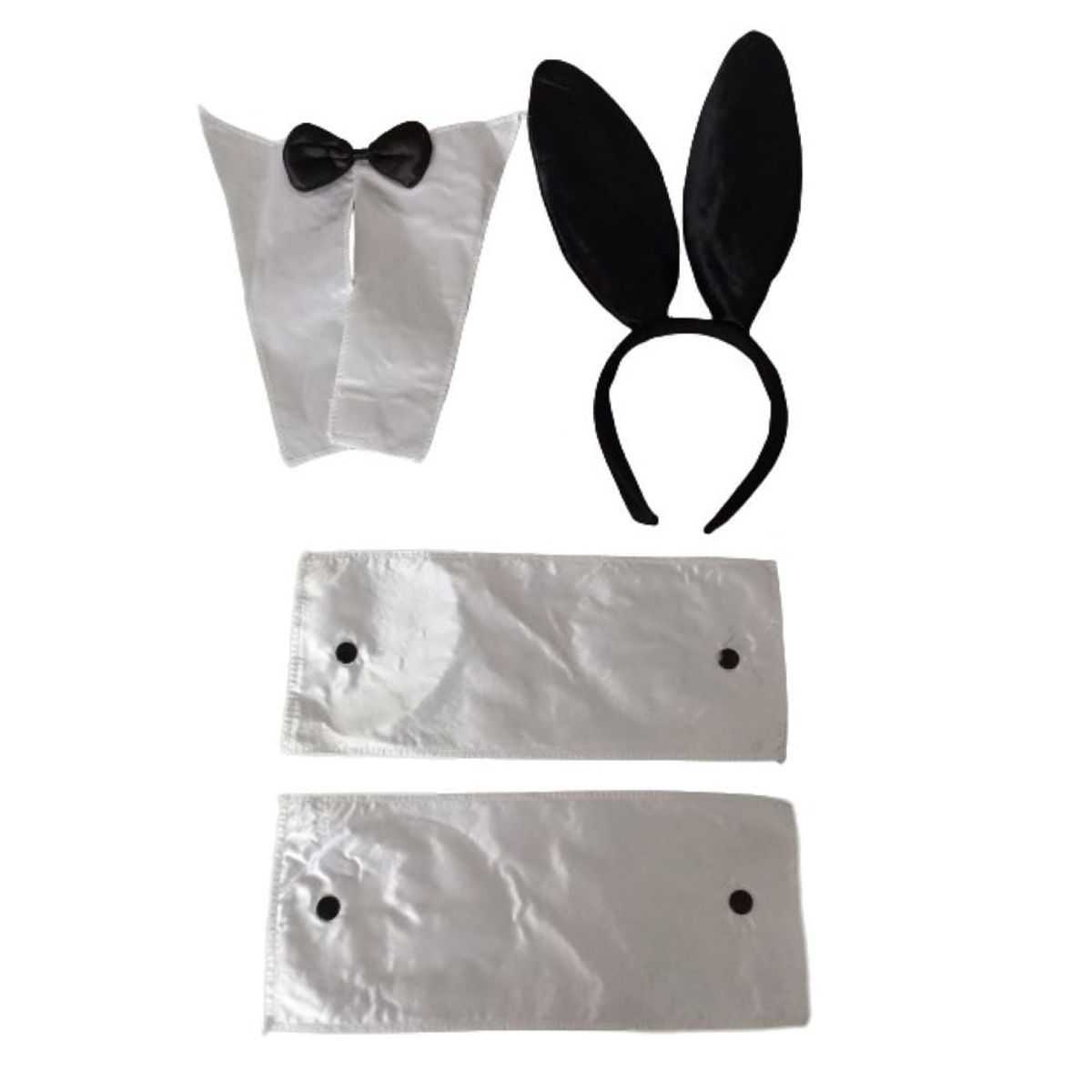 GENERICO - Set de accesorios disfraz conejita negro Halloween