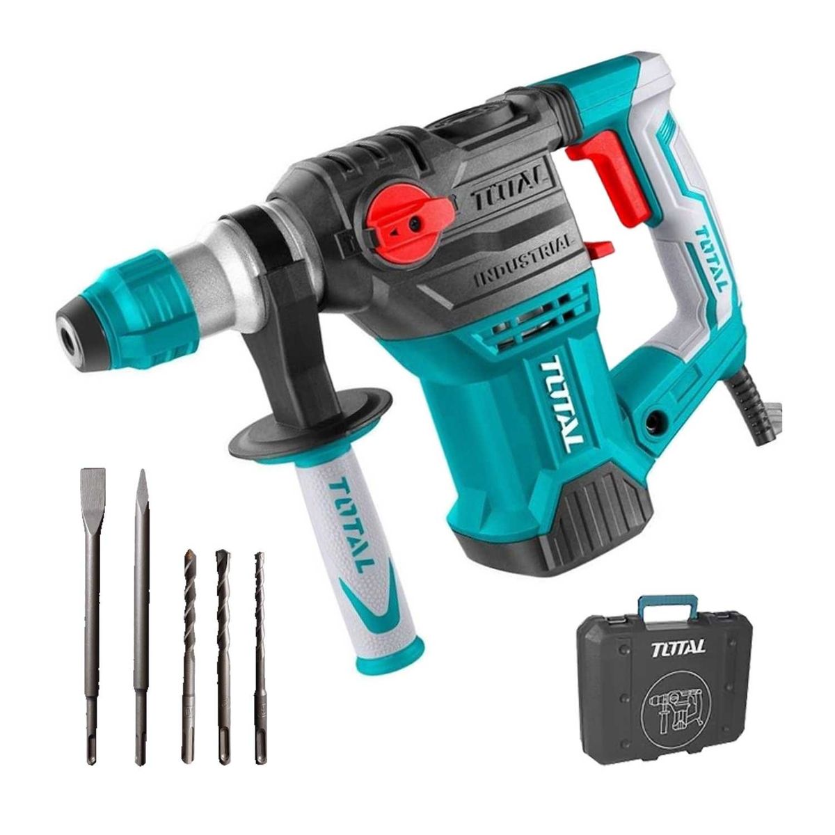 TOTAL TOOLS - TALADRO ROTOMARTILLO SDS PLUS 1500W 850 RPM TOTAL - TH1153216