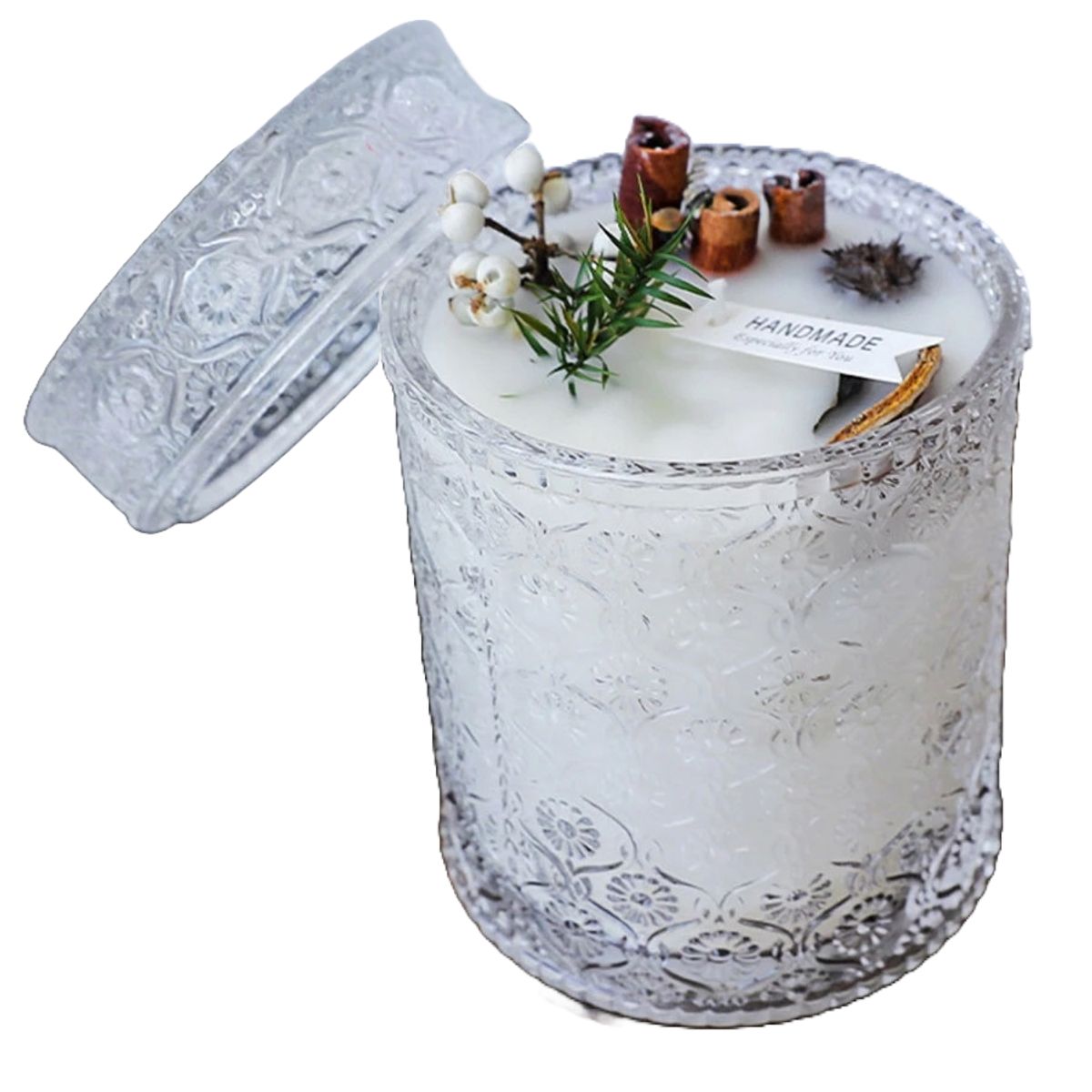 GENERICO - Azucarero Frasco de Vidrio Labrado