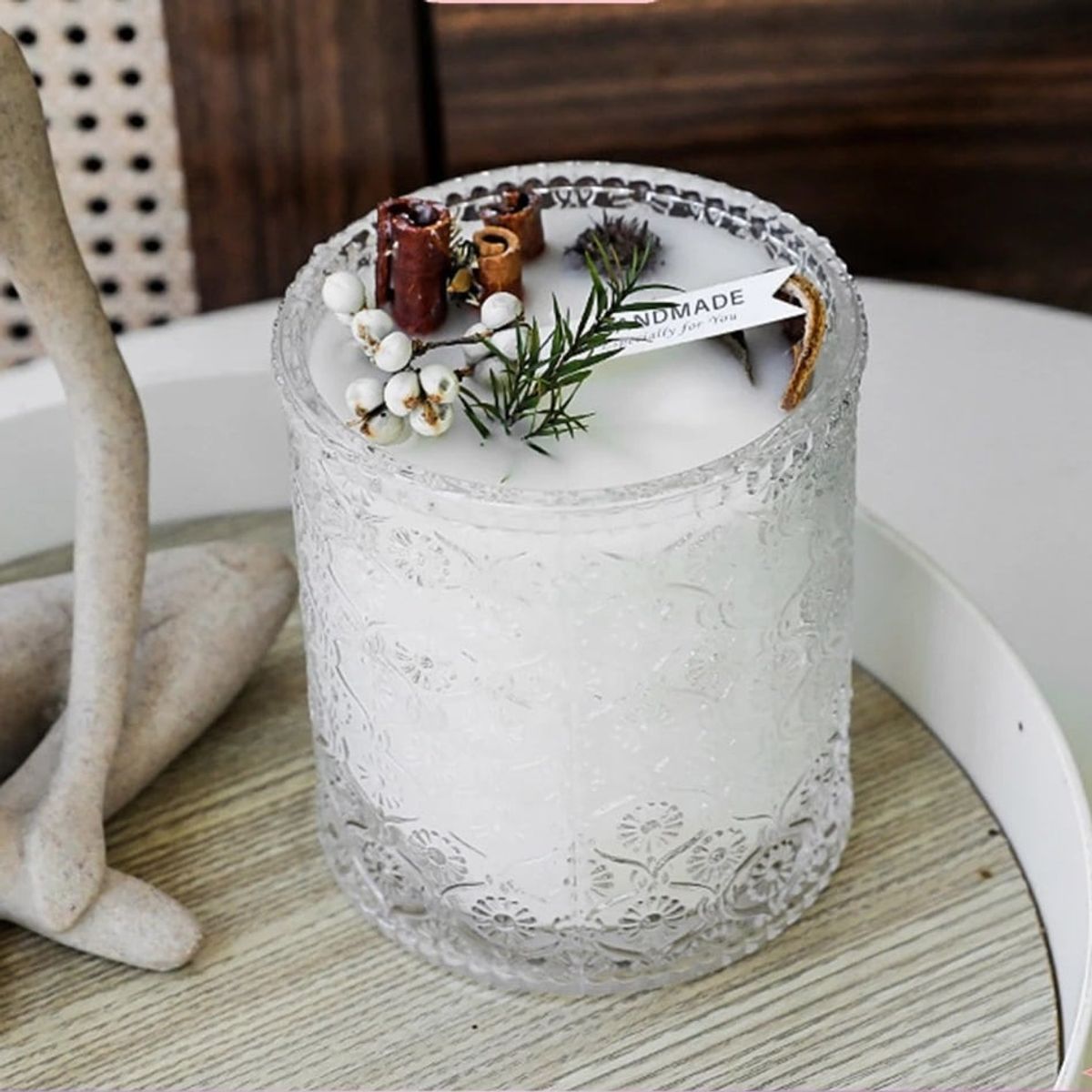 GENERICO - Azucarero Frasco de Vidrio Labrado