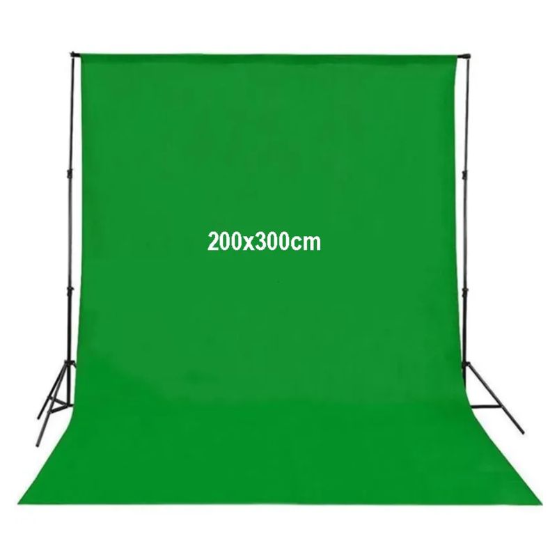 GENERICO - KIT FOTOGRÁFICO PORTAFONDO + TELA CHROMA KEY