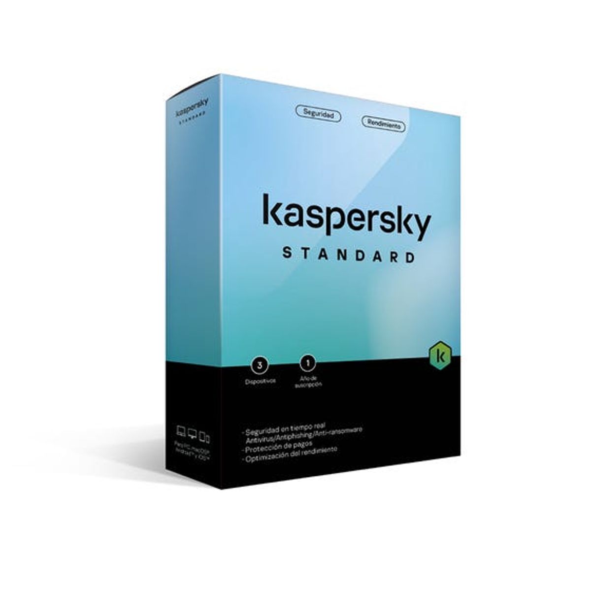 KASPERSKY - Antivirus Kaspersky Standard 3 Dispositivos 1 Año