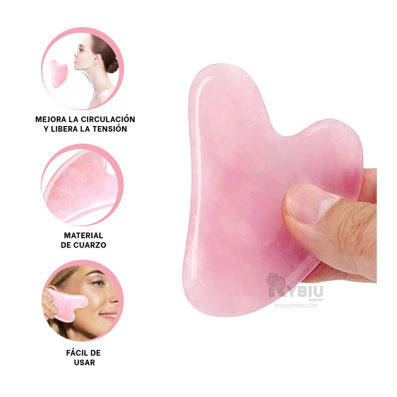 RYBIU IMPORT - Piedra Facial Suave en Color Rosado Y+Post-it Adhesivos