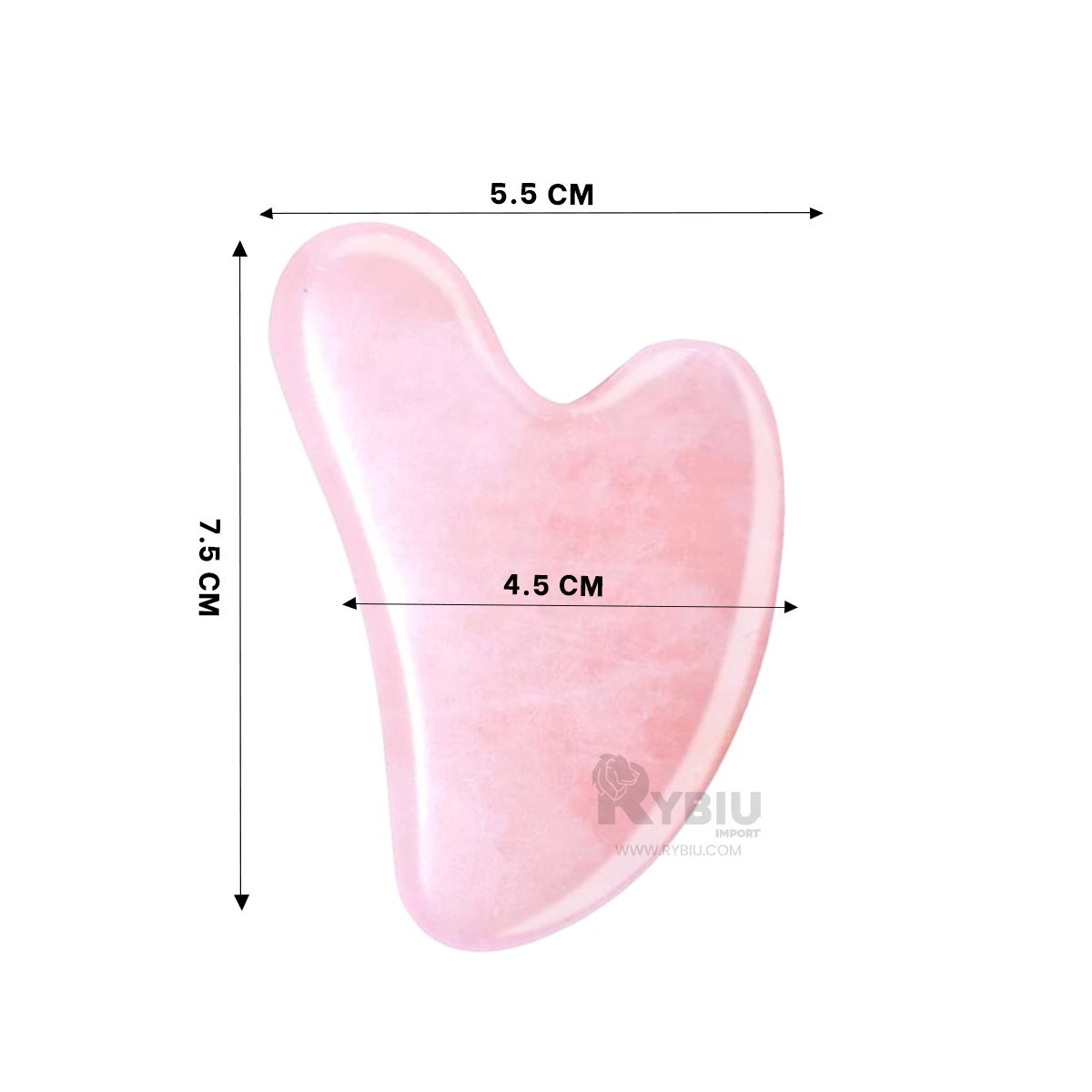 RYBIU IMPORT - Piedra de Cuarzo en Rosado Y+Ligas de Regalo