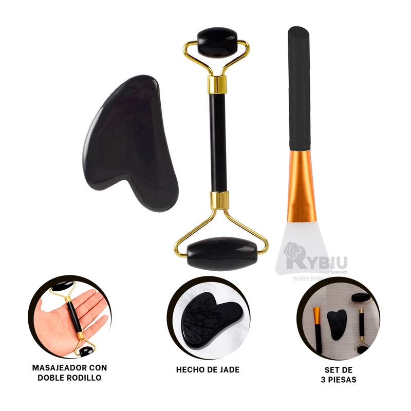 RYBIU IMPORT - Kit para Cuidado del Rostro Tono Negro Y+Post-it Adhesivos