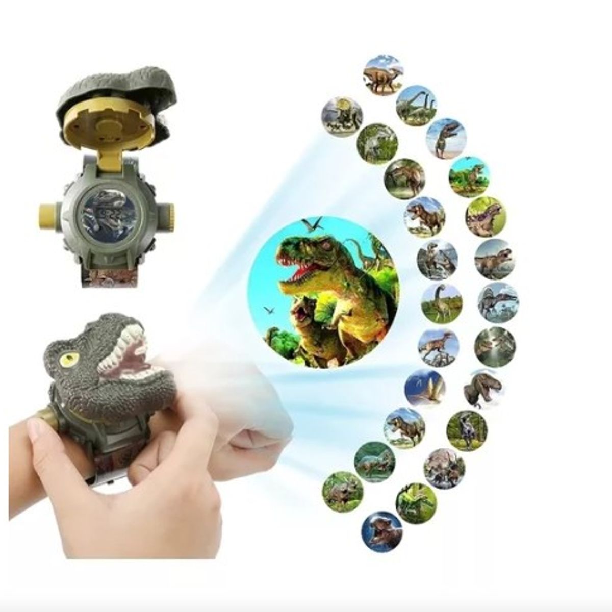 GENERICO - Reloj proyector tendencia 2024 Dinosaurios