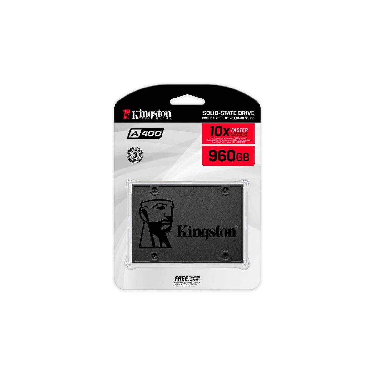 KINGSTON - DISCO DURO KINGSTON SOLIDO 960GB A400 SATA3 2.5 SSD
