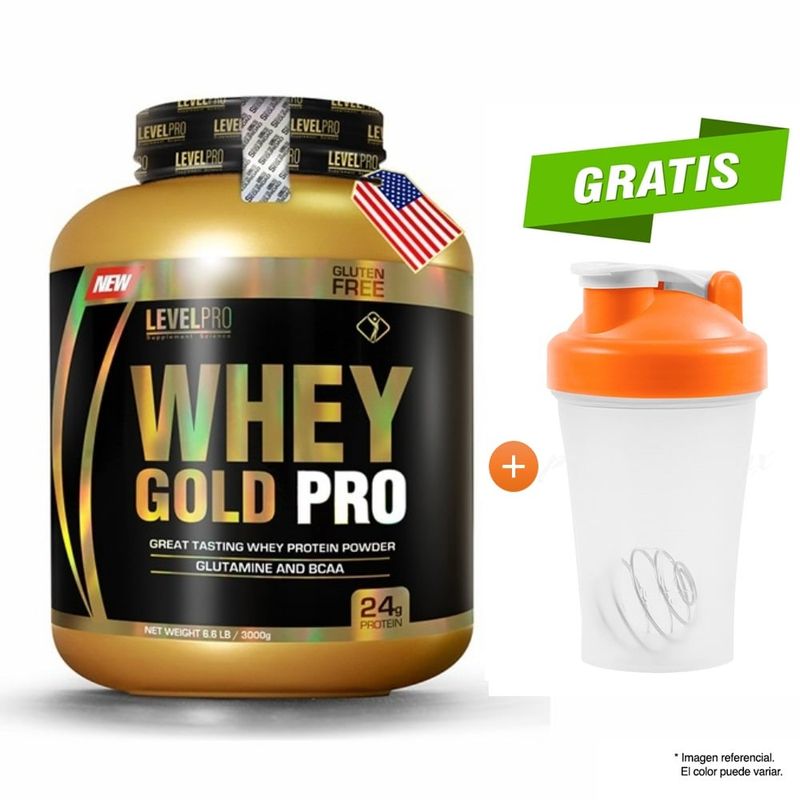 LEVEL PRO - Proteína Whey Gold Pro CHOCOLATE Level Pro 6.6 Lbs