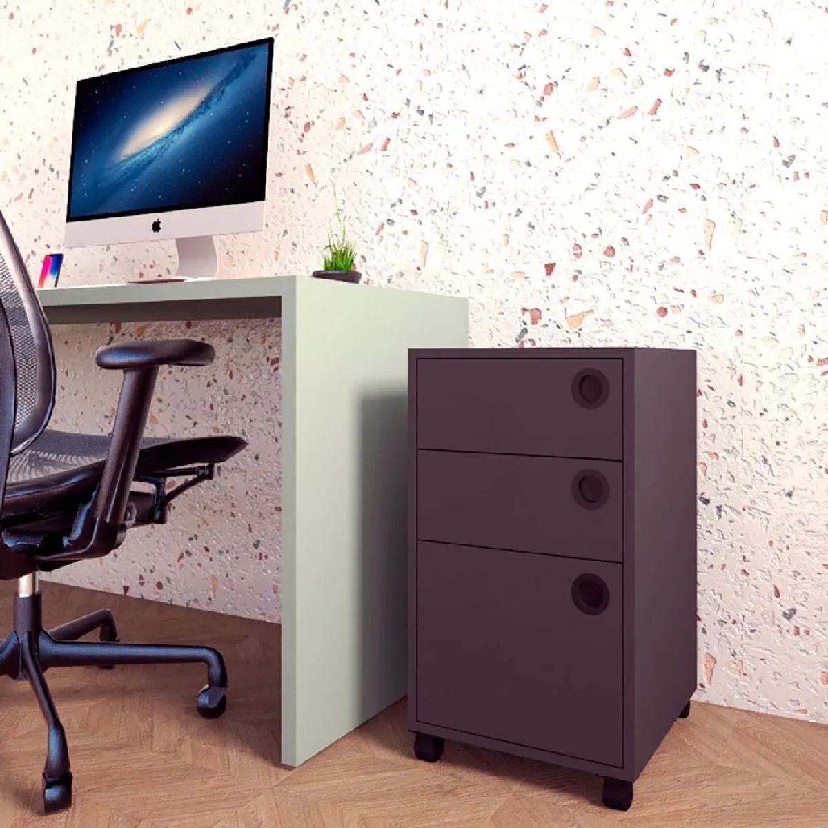 NACION MUEBLES - Cajonero Nacion Muebles Abdul Color Carbon