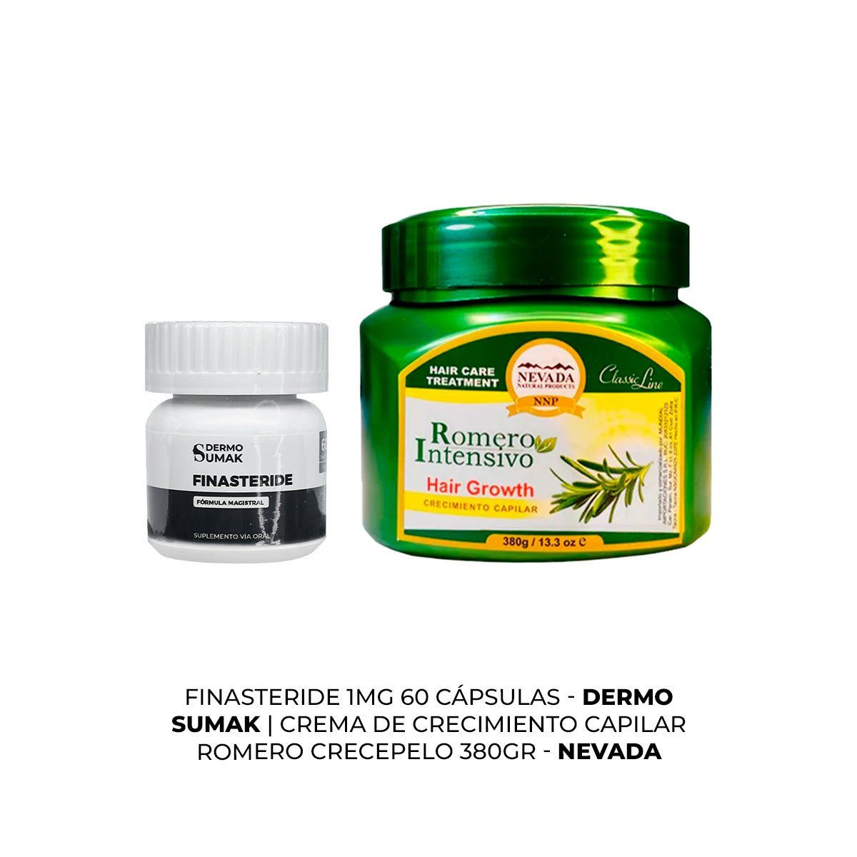 GENERICO - Finasteride 1mg x 60 Cápsulas + CREMA DE CRECIMIENTO CAPILAR 380GR