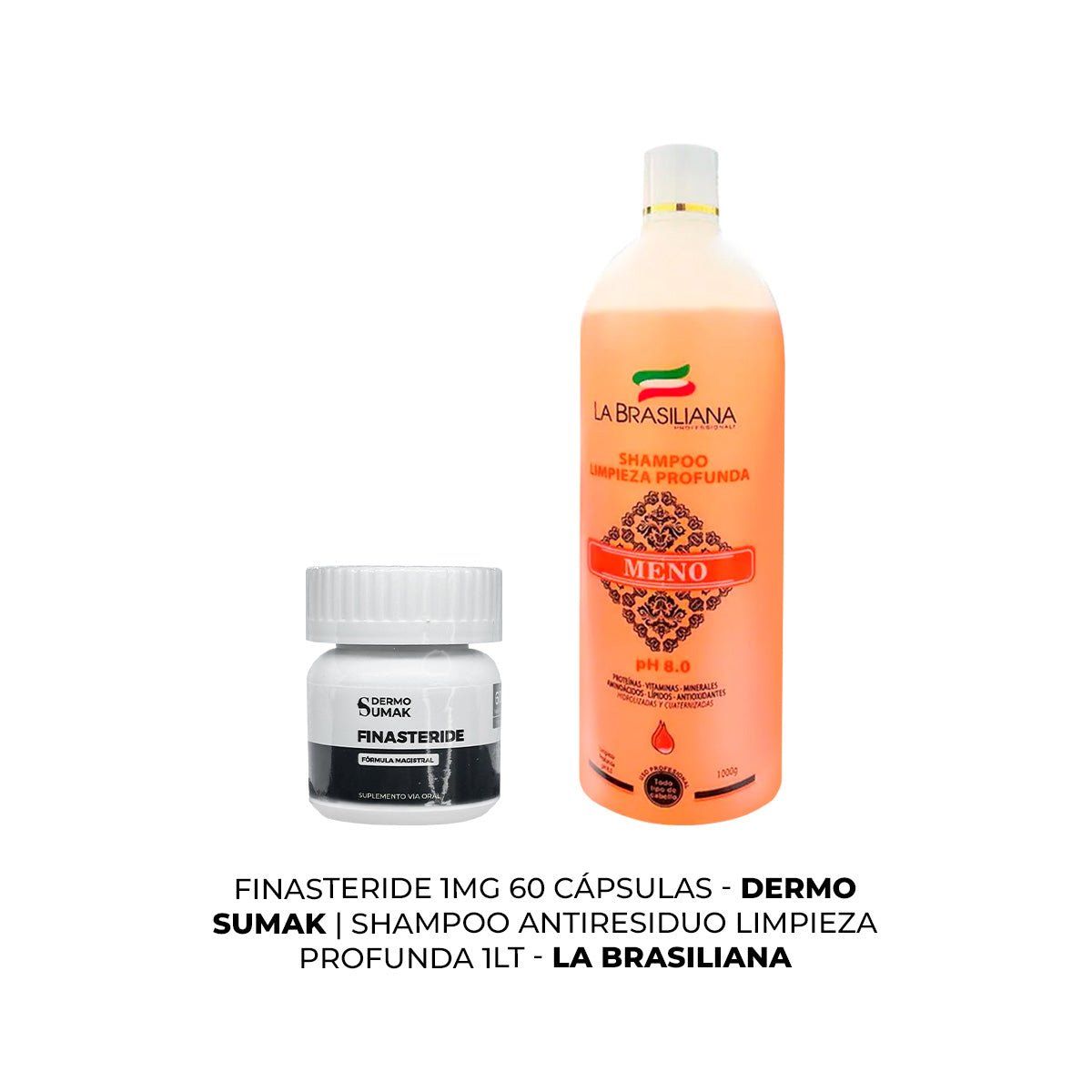 GENERICO - Finasteride 1mg x 60 Cápsulas + SHAMPOO ANTIRESIDUO 1LT