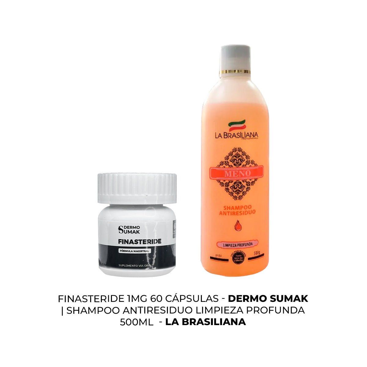 GENERICO - Finasteride 1mg x 60 Cápsulas + SHAMPOO ANTIRESIDUO 500ML