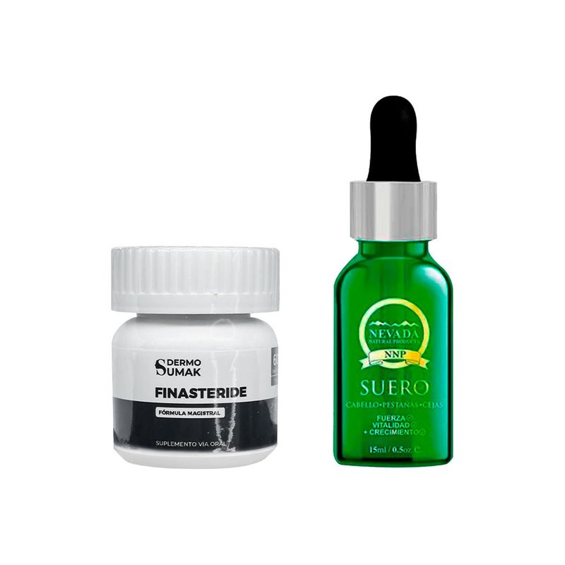 GENERICO - Finasteride 1mg x 60 Cápsulas + BIOTINA ROMERO CRECEPELO 15ML