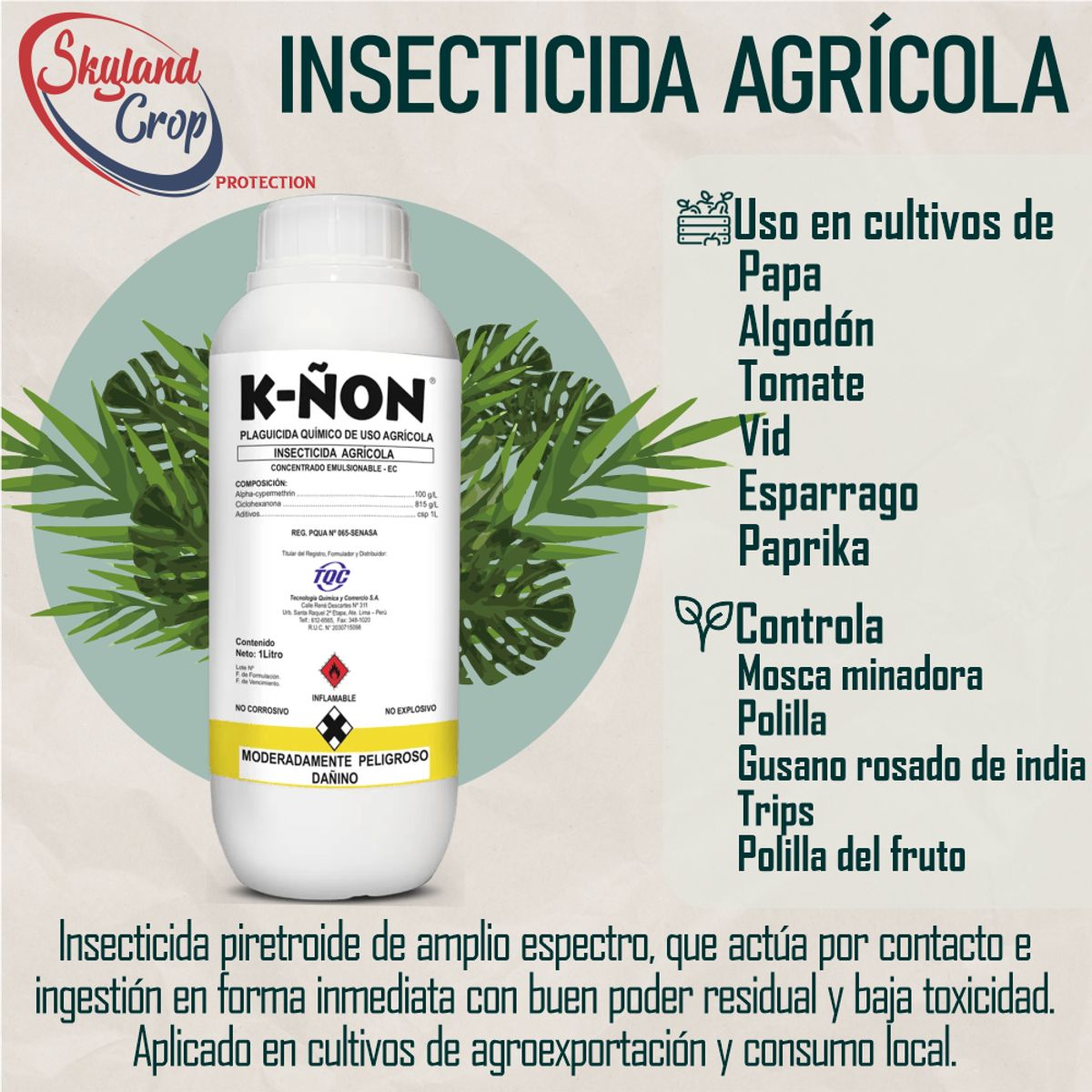 GENERICO - K-ÑON 1L INSECTICIDA AGRÍCOLA