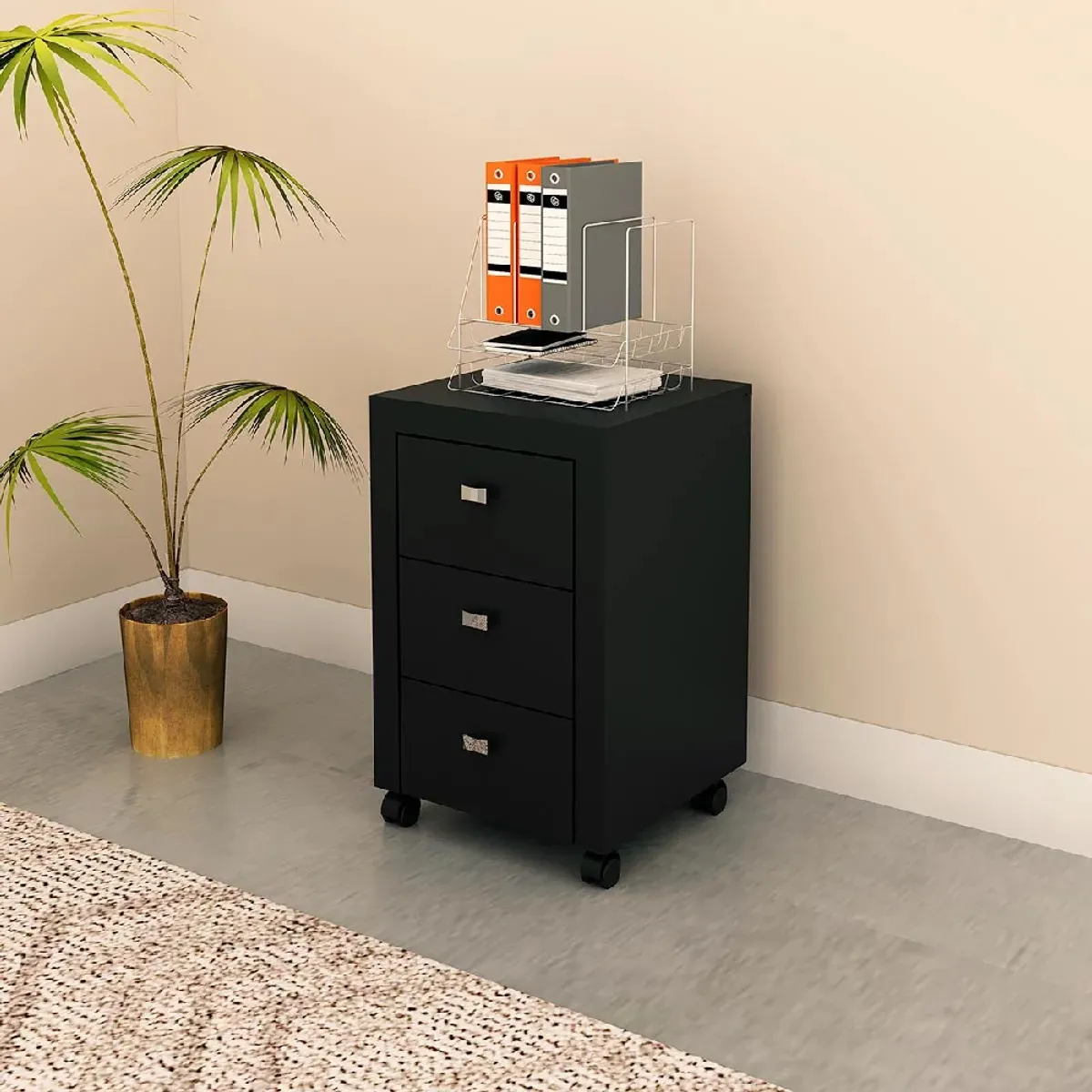 NACION MUEBLES - Cajonero Nacion Muebles Jean Color Negro