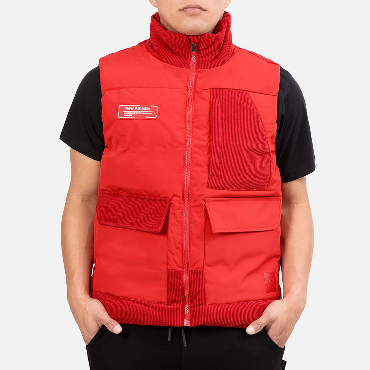 NEW ATHLETIC - Chaleco Mike Rojo Hombre
