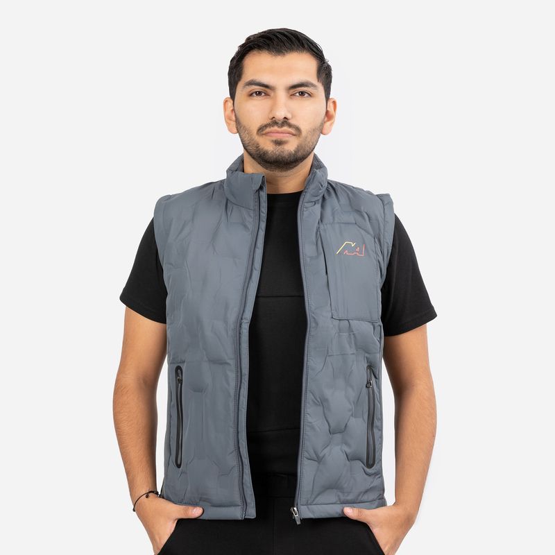 NEW ATHLETIC - Chaleco Yesca Gris Hombre