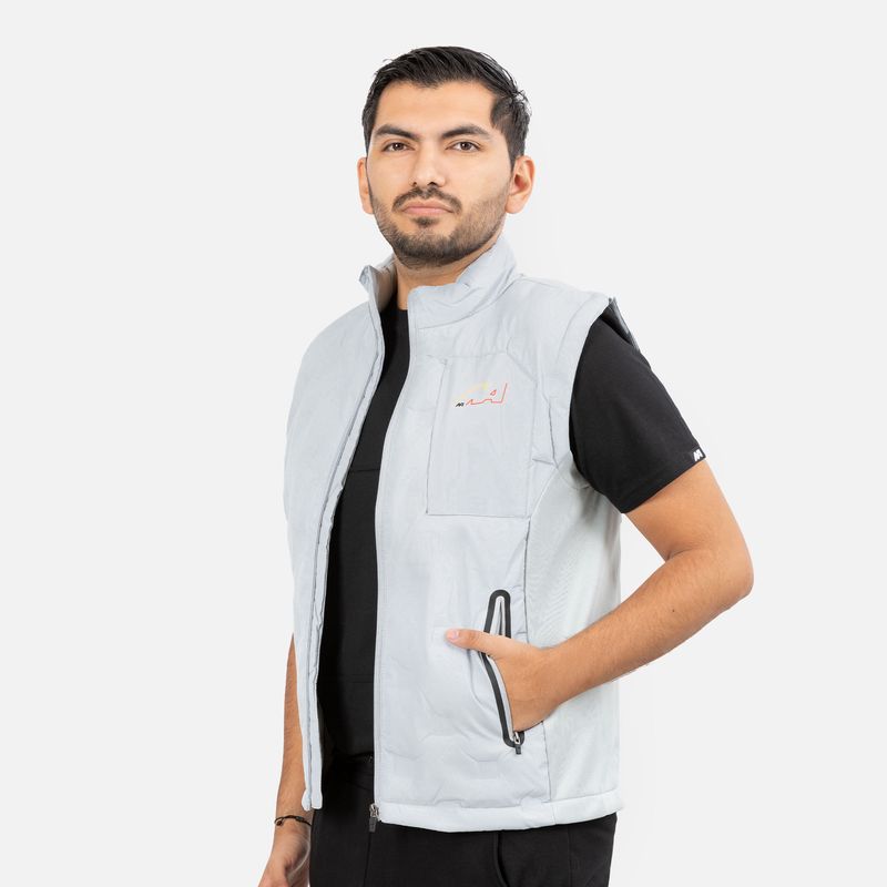 NEW ATHLETIC - Chaleco Yesca Gris Claro Hombre