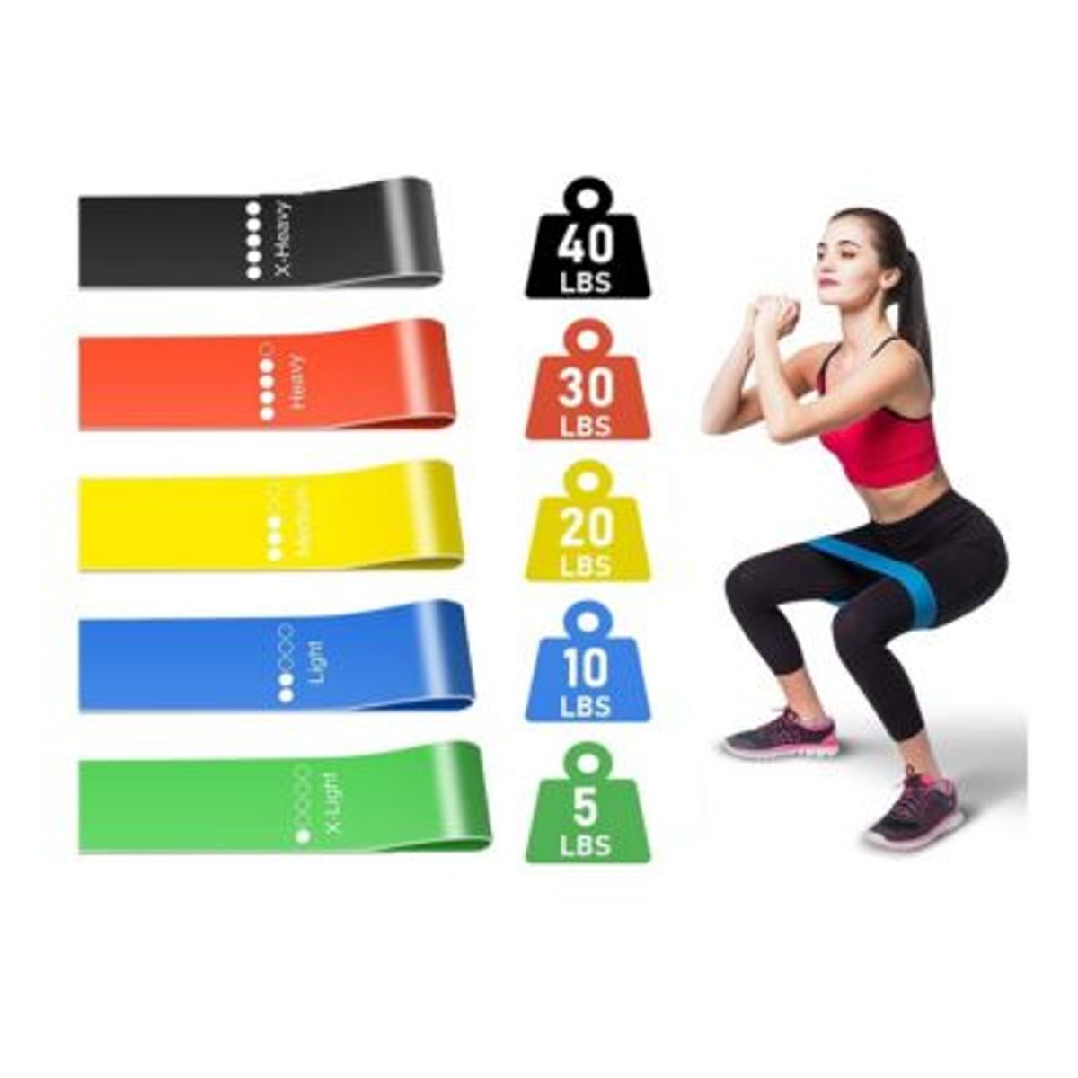 GENERICO - Bandas Elásticas de Resistencia 5 Niveles