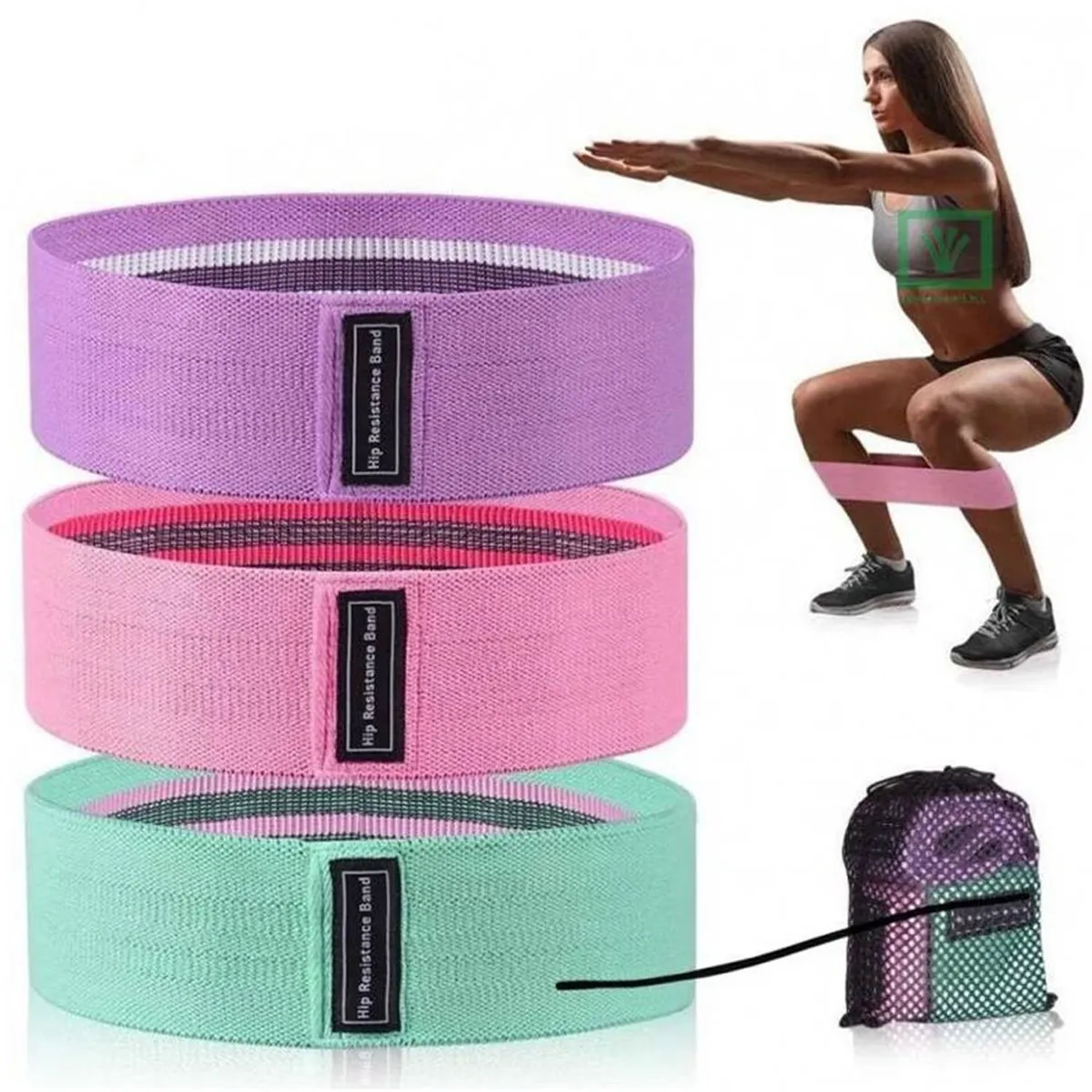 GENERICO - Bandas Elásticas de Tela 3 Niveles Resistencia