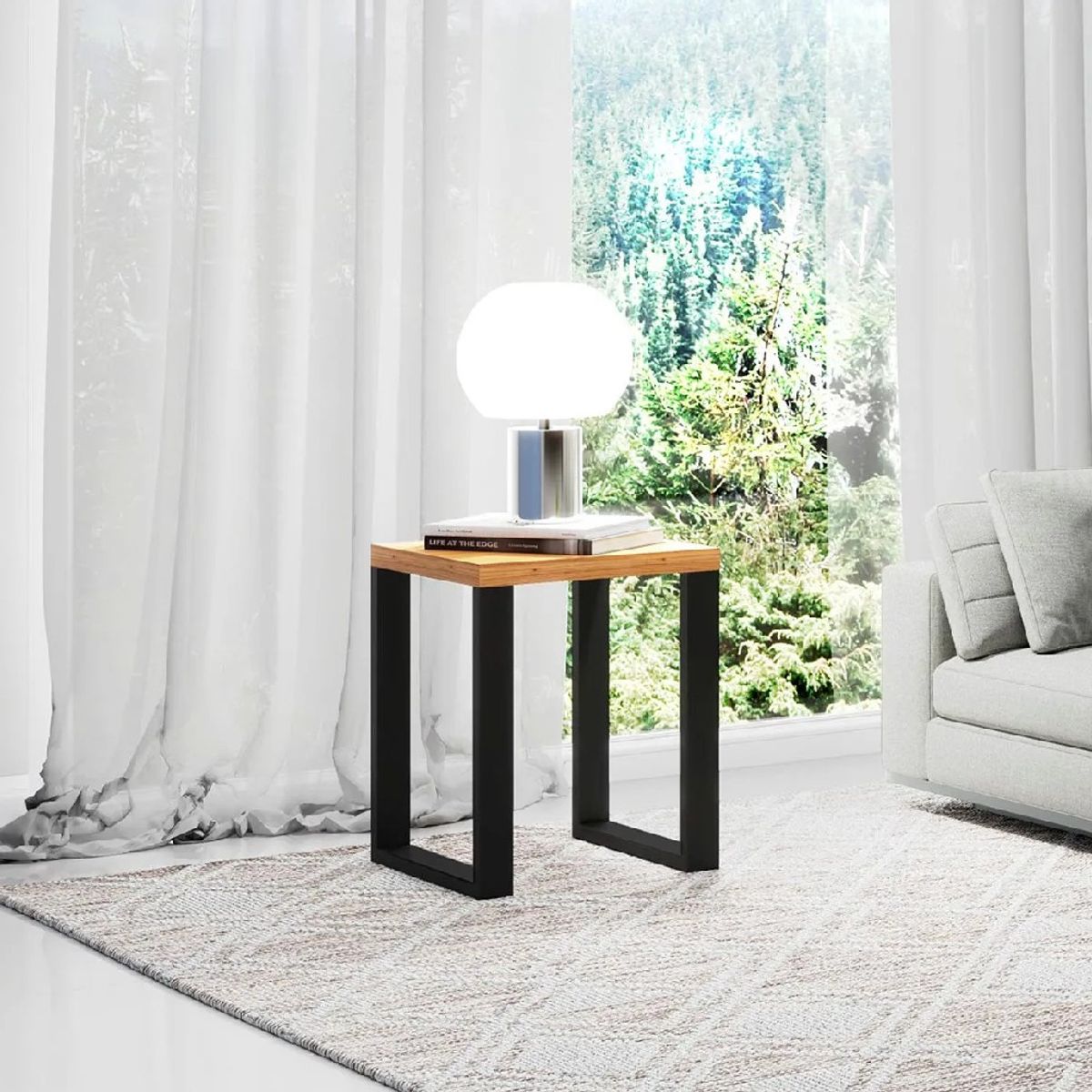 NACION MUEBLES - Mesa de Centro Nacion Muebles Ibrahim Color Haya Catedral