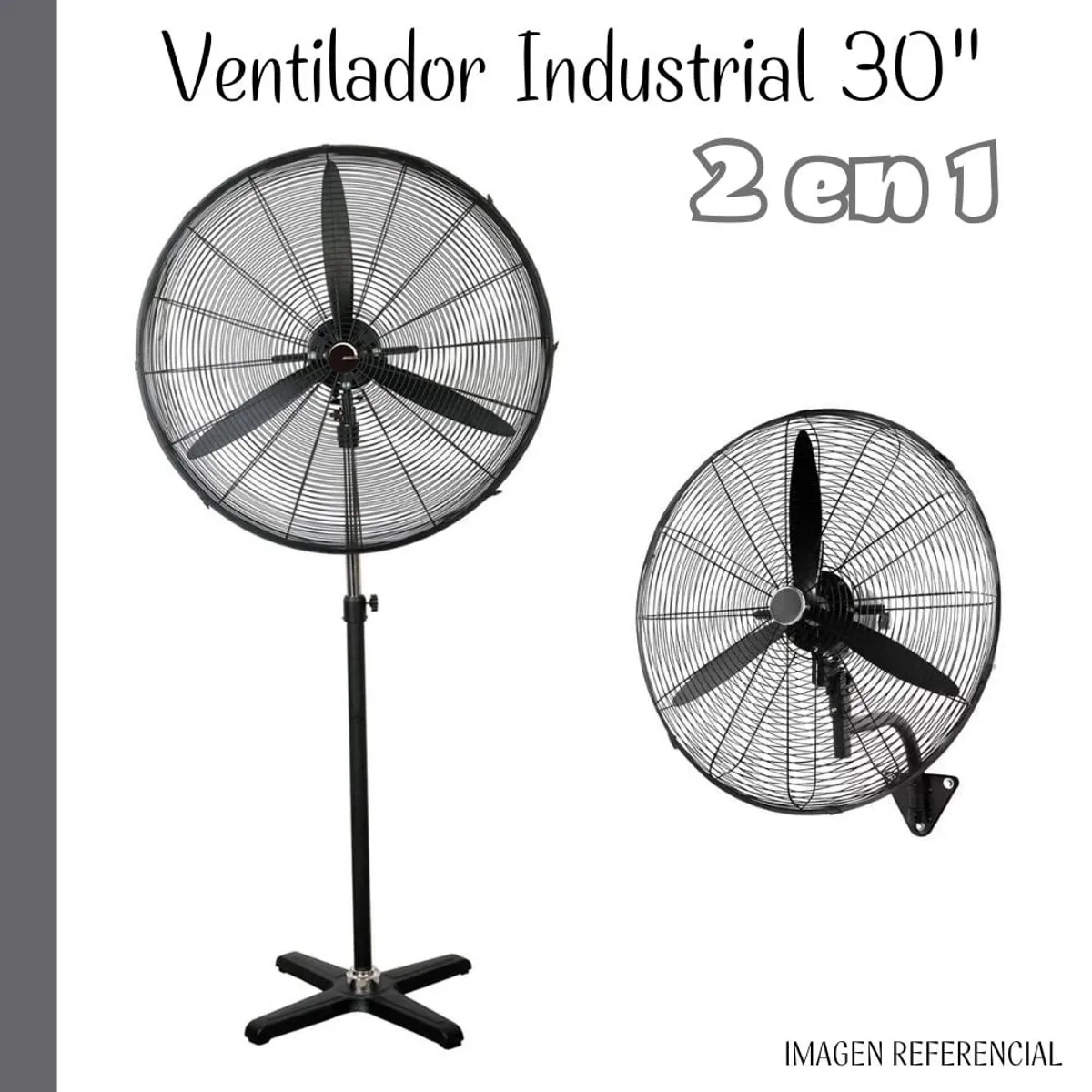 GENERICO - Ventilador Industrial 30" Pulgadas 2 en 1 - 240watts