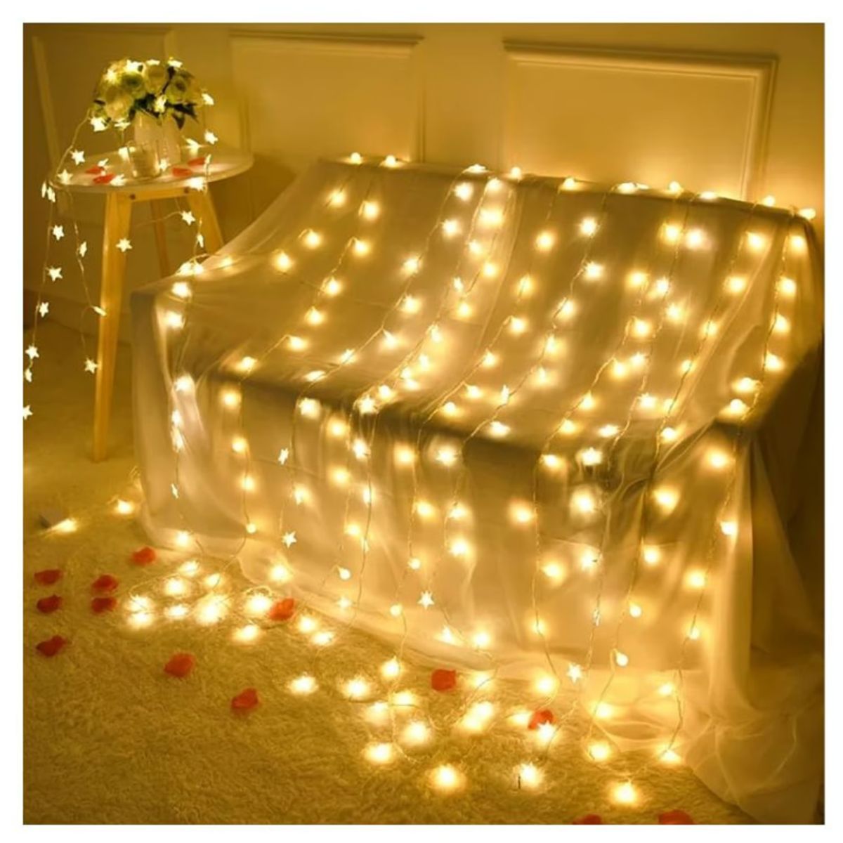 GENERICO - Luces de Navidad LED Estrella 4m - Multicolor