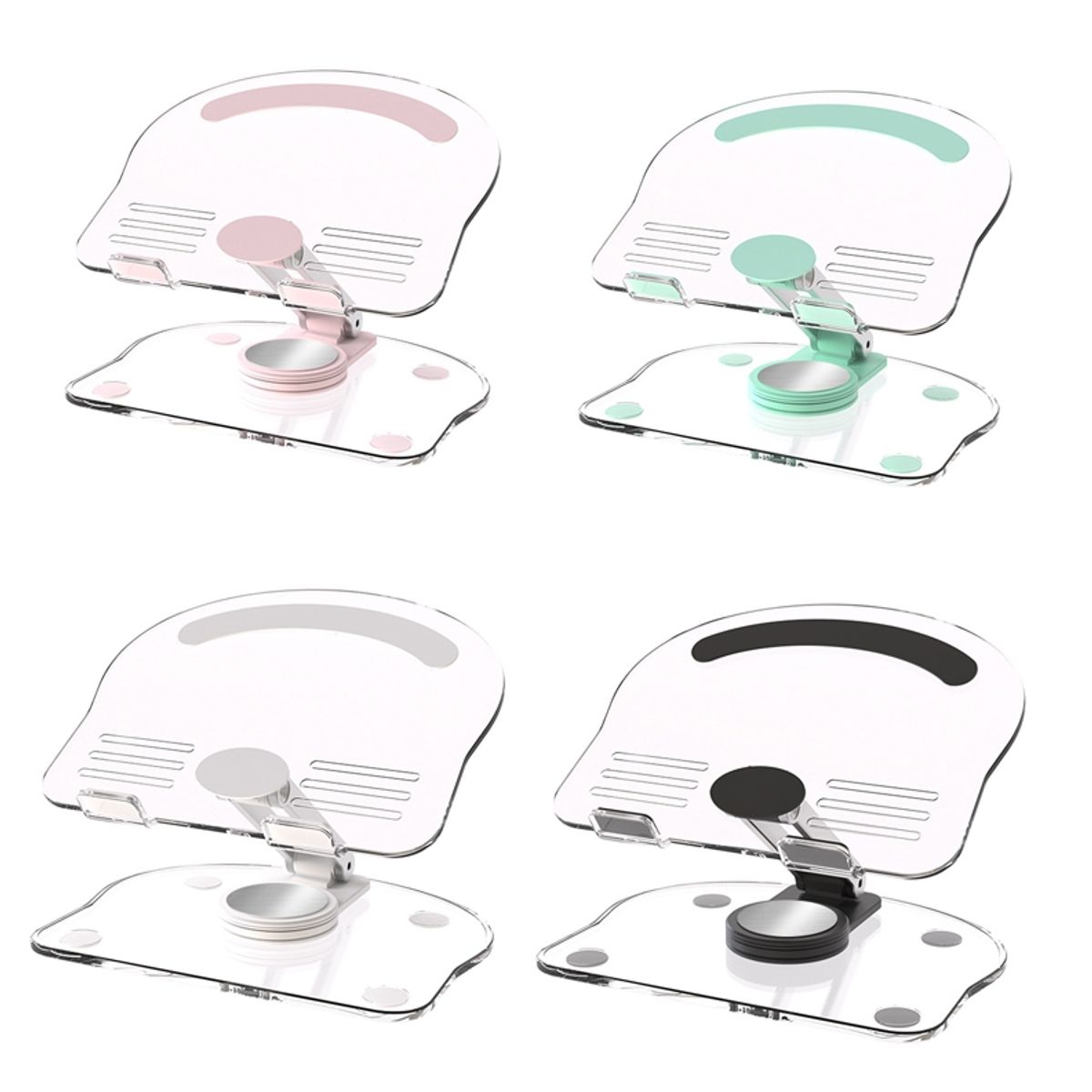 GENERICO - Soporte Giratorio De Tablet y Celular Acrílico Antideslizante