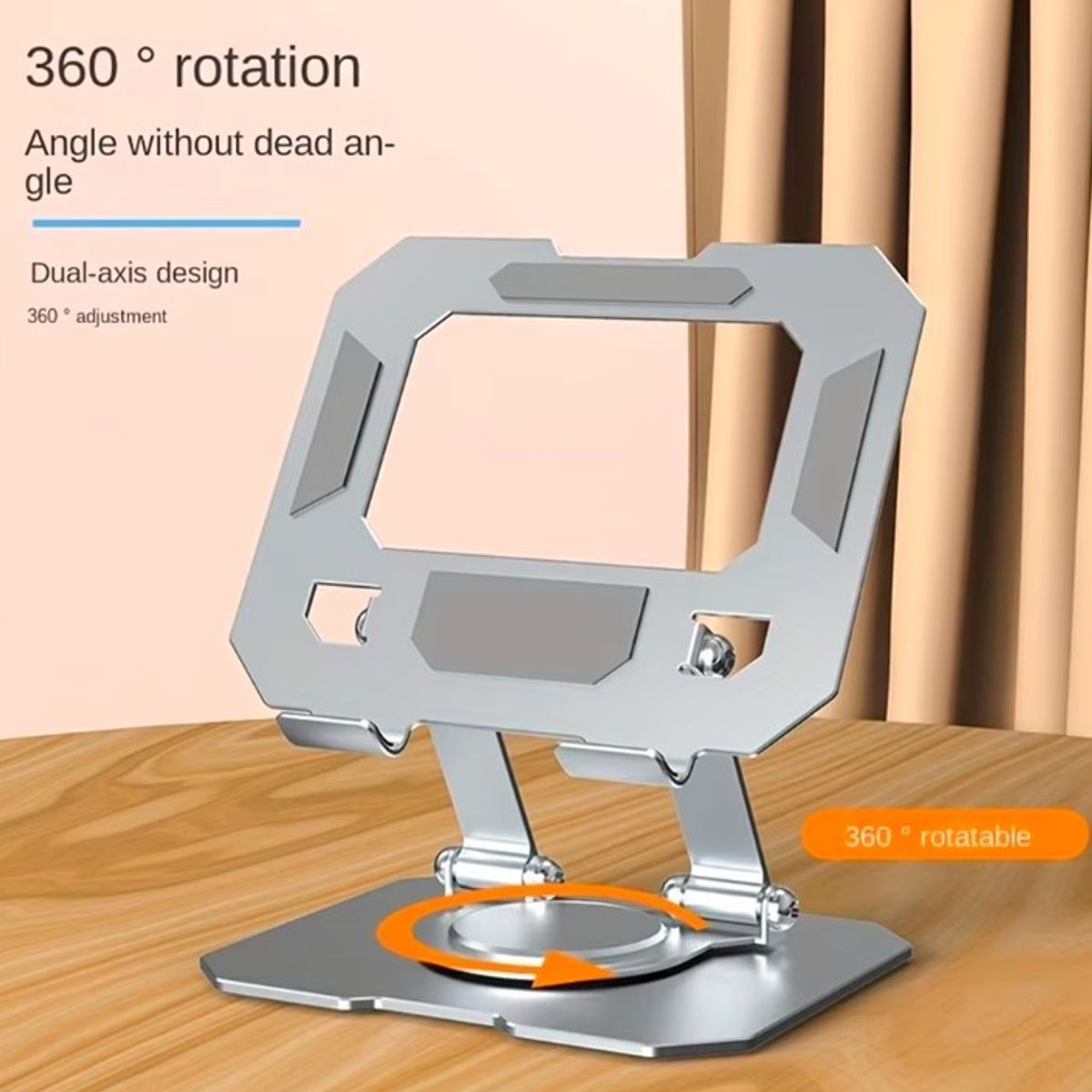 SEISA - Soporte para Tablet Aluminio Giratorio 360° Base Plegable