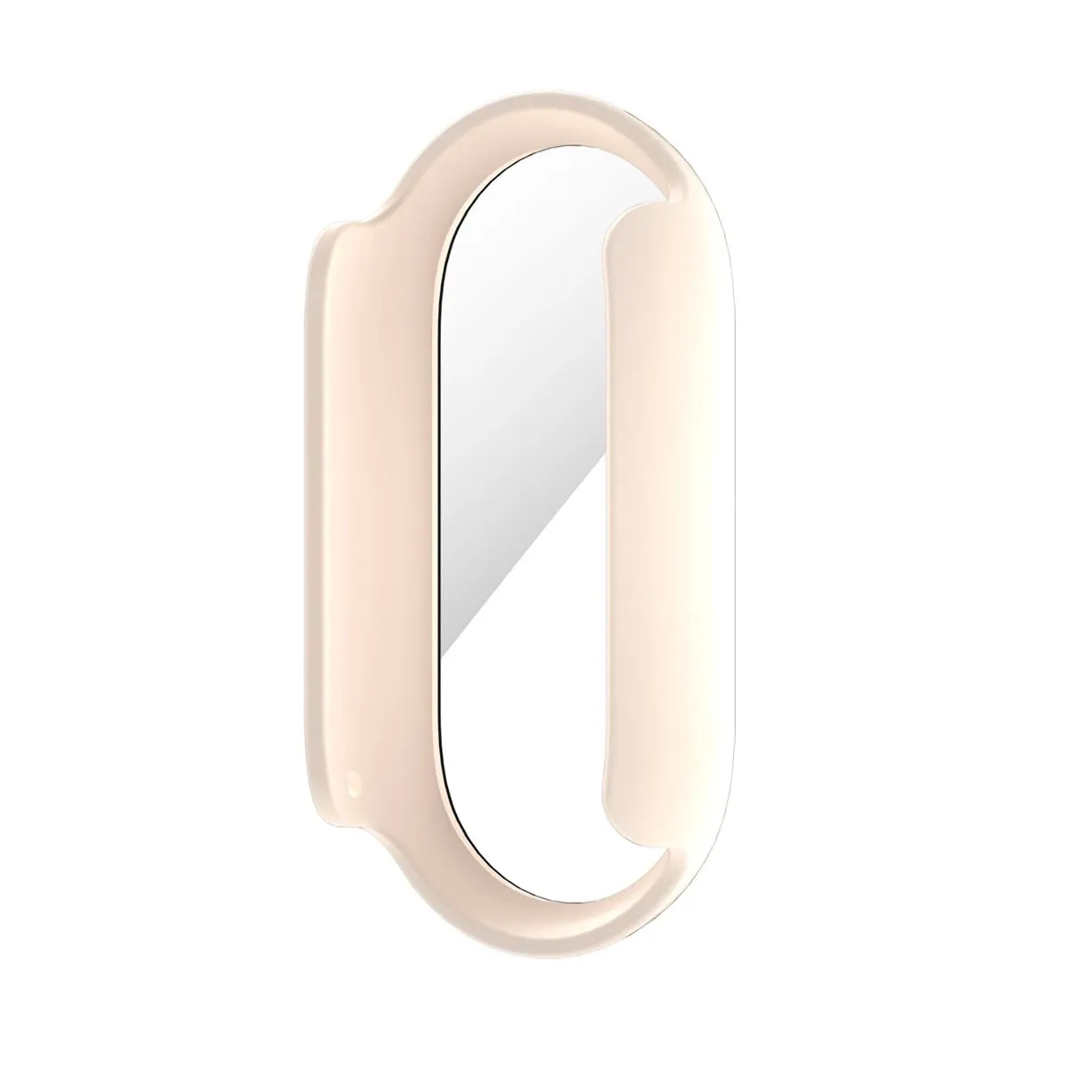 GENERICO - Case Bumper con Mica Incorporado para Xiaomi Band 9 - Beige
