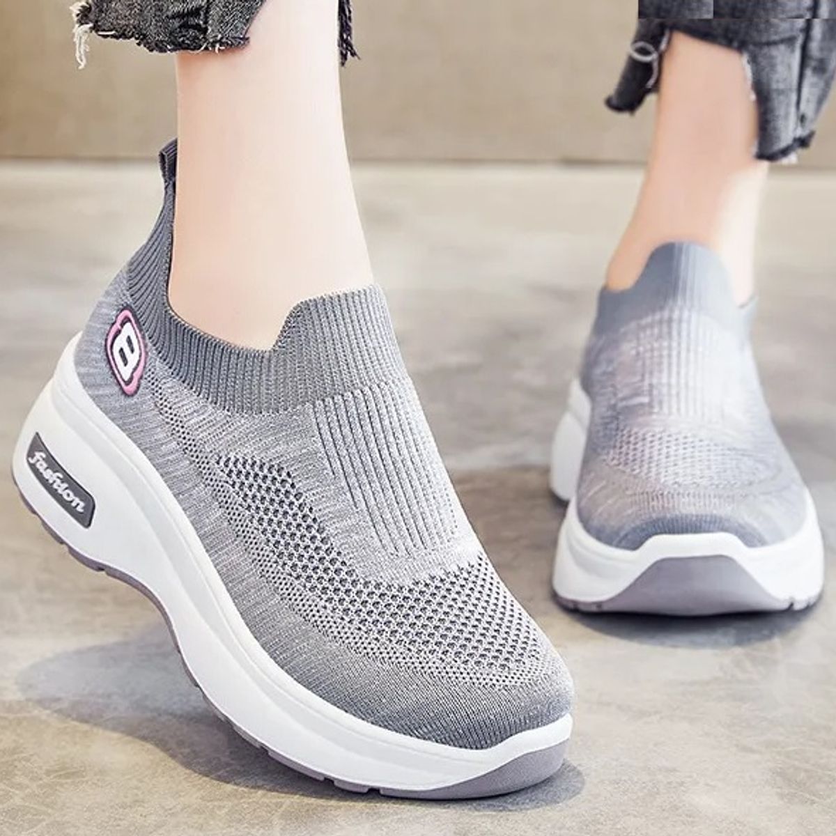 GENERICO - Zapatillas Urbanas de plataforma ligeros transpirables para mujer