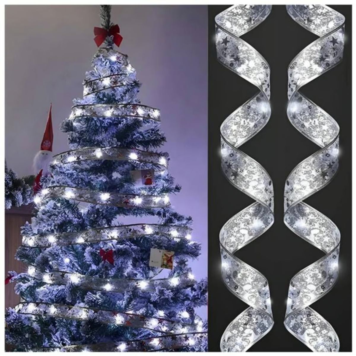 GENERICO - Cinta de luz Led para árbol navideño decoración regalo 5 m