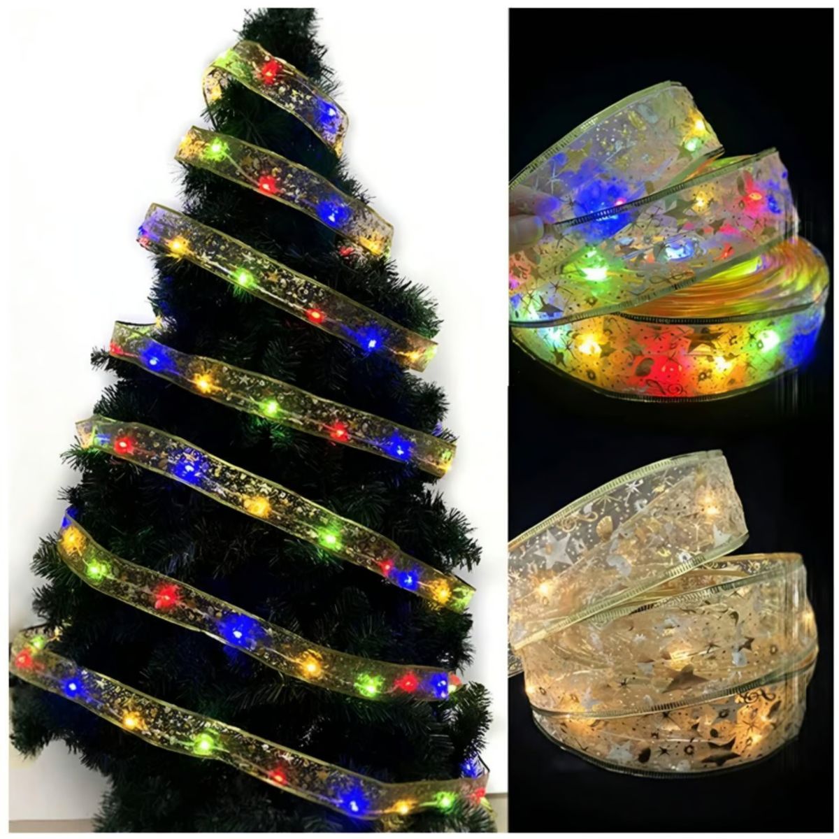 GENERICO - Cinta de luz Led para árbol navideño decoración regalo 5 m