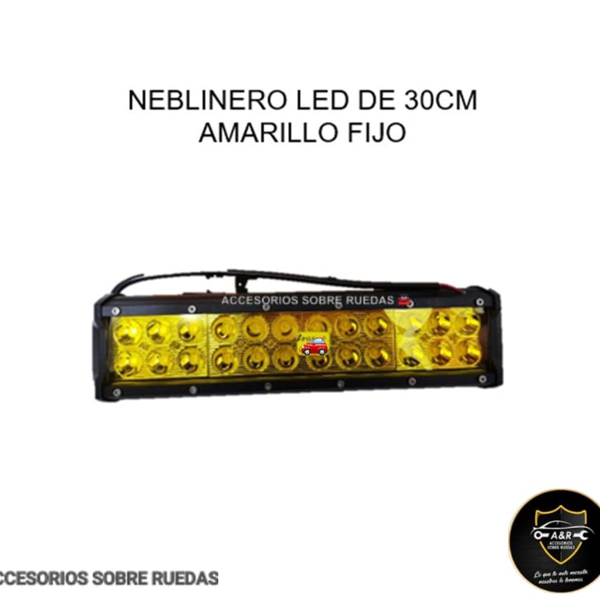 GENERICO - NEBLINERO LED DE 30CM AMARILLO FIJO