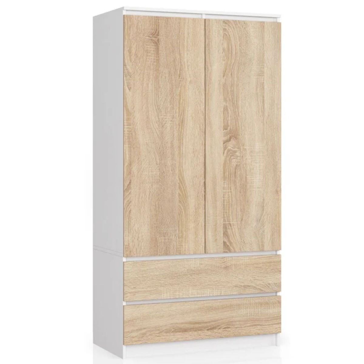 GENERICO - Ropero Moderno Ren Blanco y Marrón R&R MUEBLES