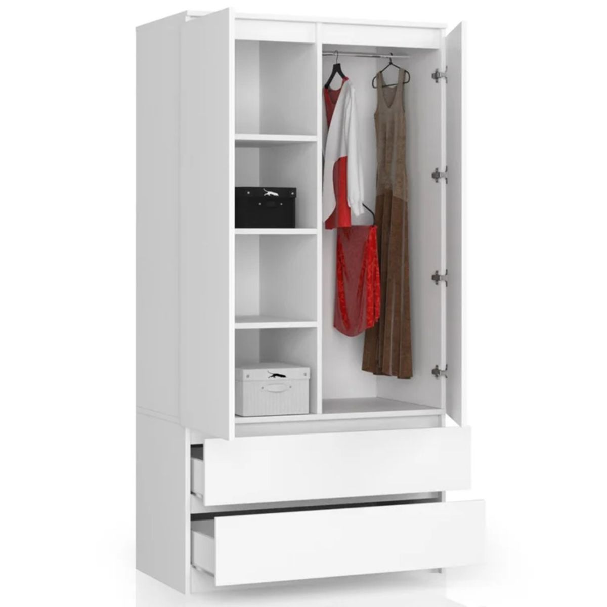 GENERICO - Ropero Moderno Ren Blanco  R&R MUEBLES