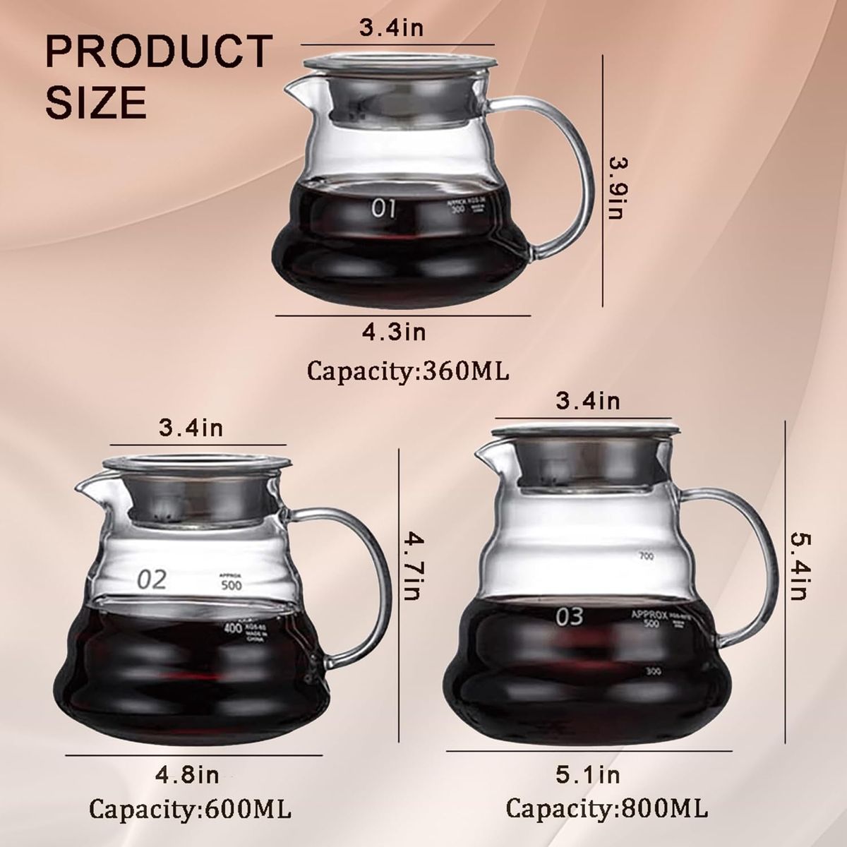 GENERICO - Decanter de café 800 ml