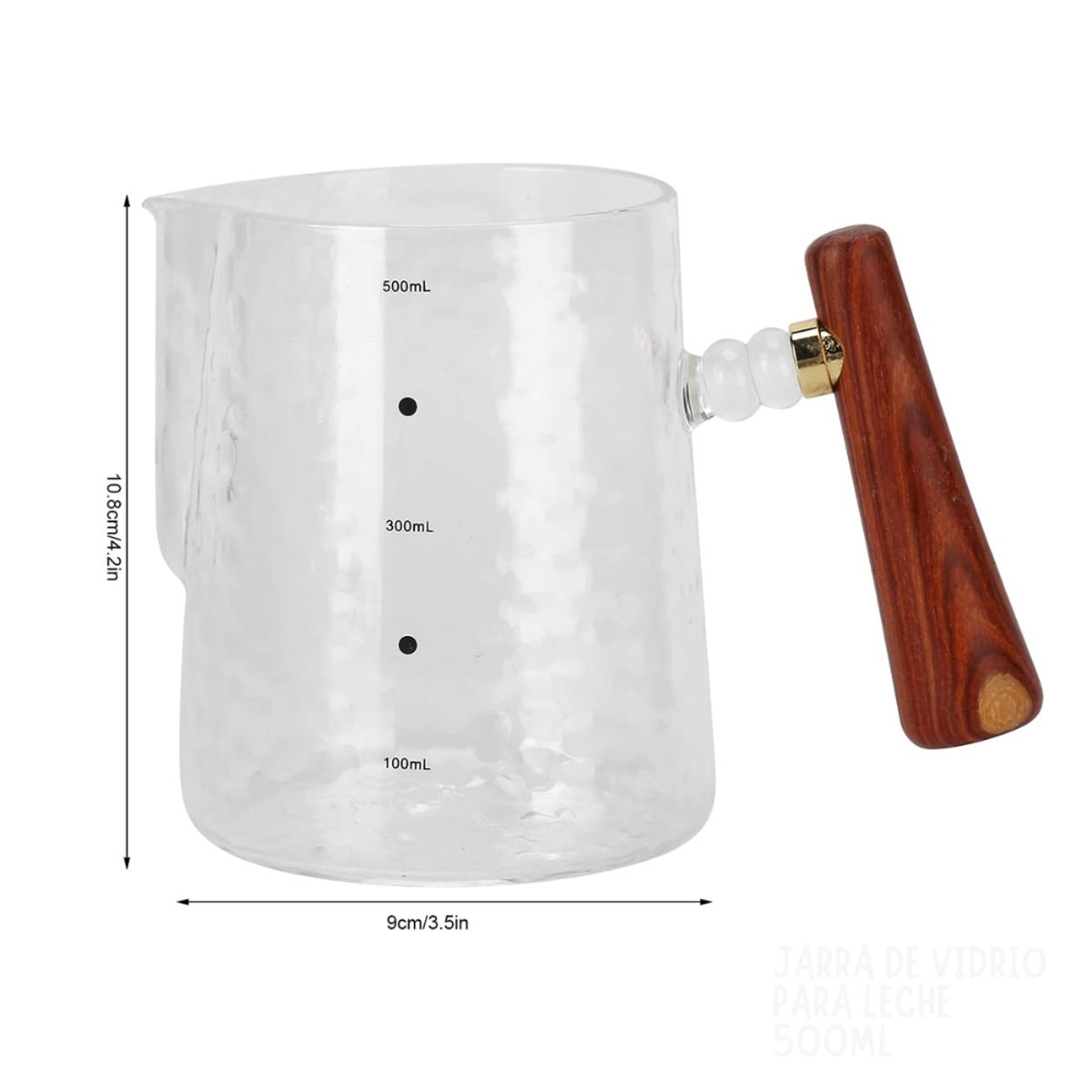 GENERICO - Jarra de Vidrio para leche 500ml