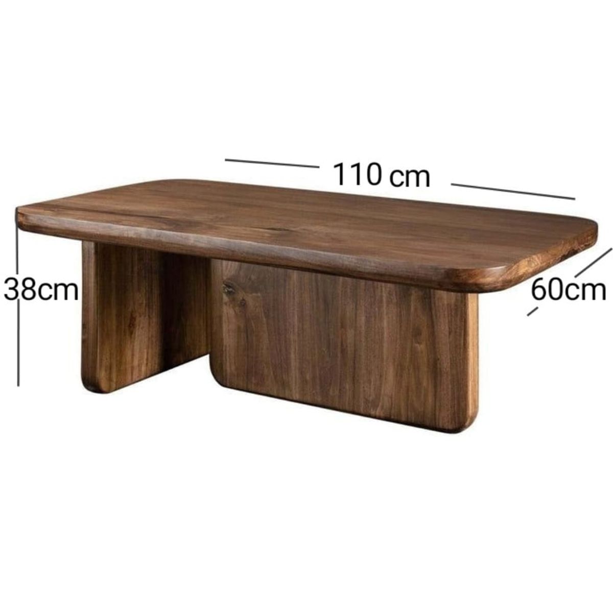 GENERICO - Mesa De Centro Nórdico De Madera Pandora Home