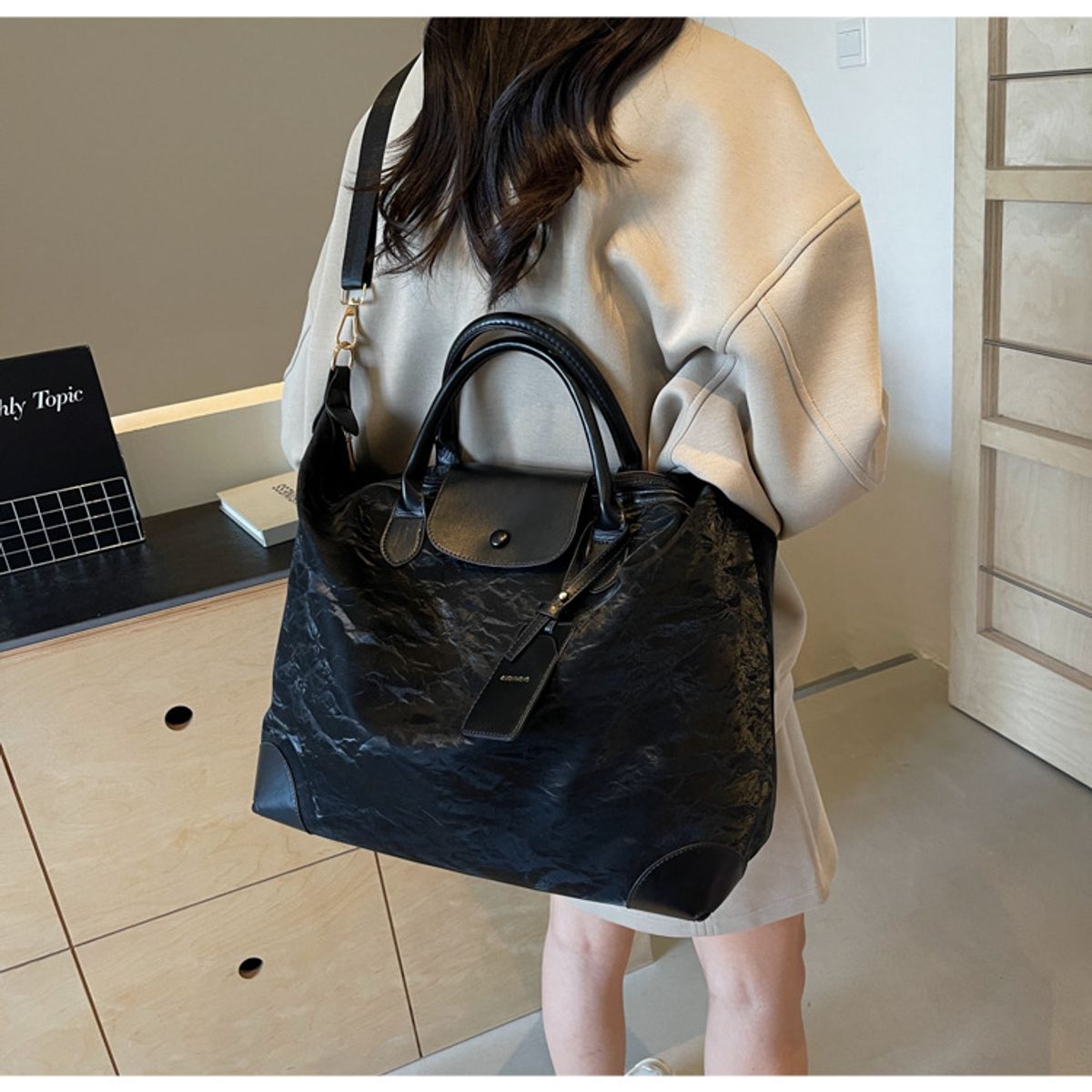 BLWOENS - Paquete de viaje de gran capacidad - Negro