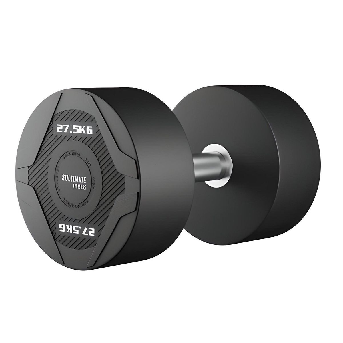 ULTIMATE FITNESS - Mancuerna Redonda PU 27.5 KG