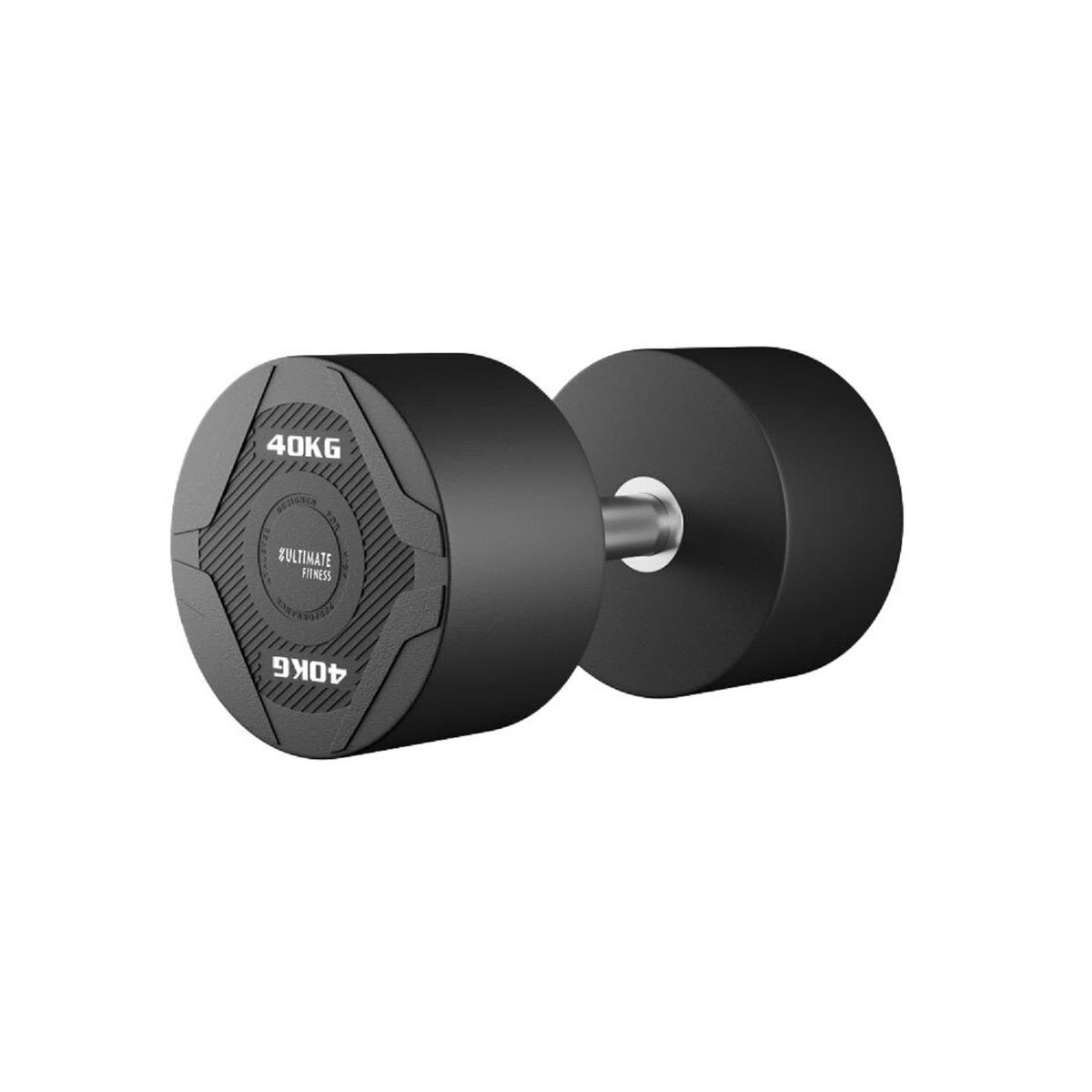 ULTIMATE FITNESS - Mancuerna Redonda PU 40 KG