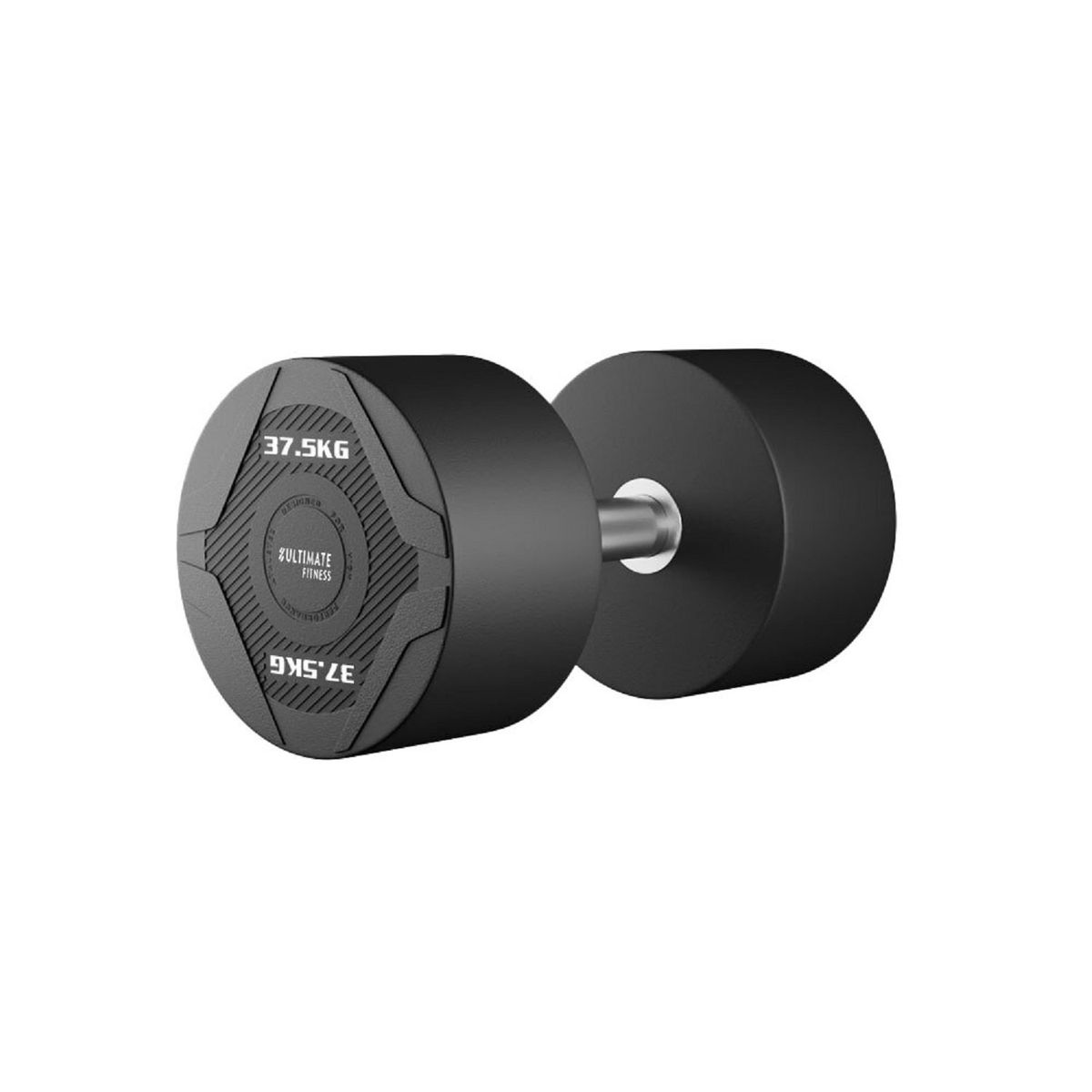 ULTIMATE FITNESS - Mancuerna Redonda PU 37.5 KG