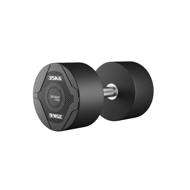 ULTIMATE FITNESS - Mancuerna Redonda PU 35 KG