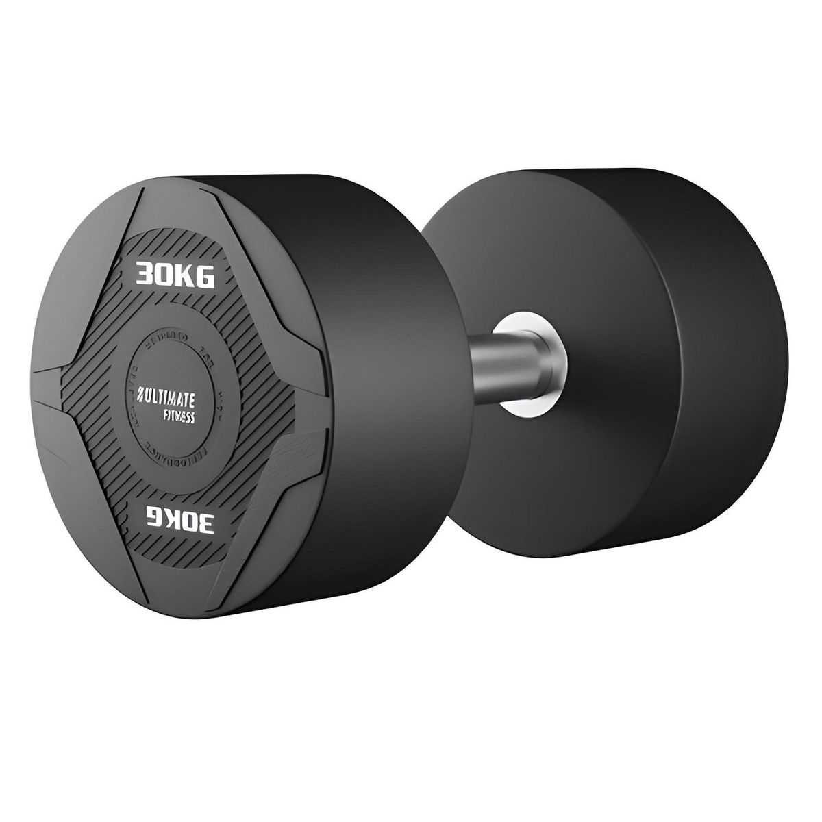 ULTIMATE FITNESS - Mancuerna Redonda PU 30 KG