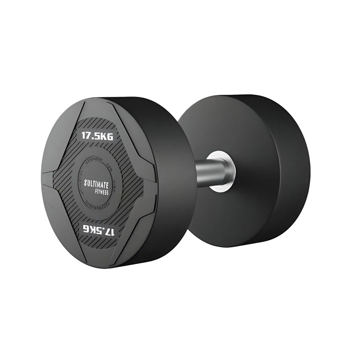 ULTIMATE FITNESS - Mancuerna Redonda PU 17.5 KG