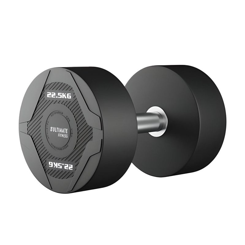 ULTIMATE FITNESS - Mancuerna Redonda PU 22.5 KG