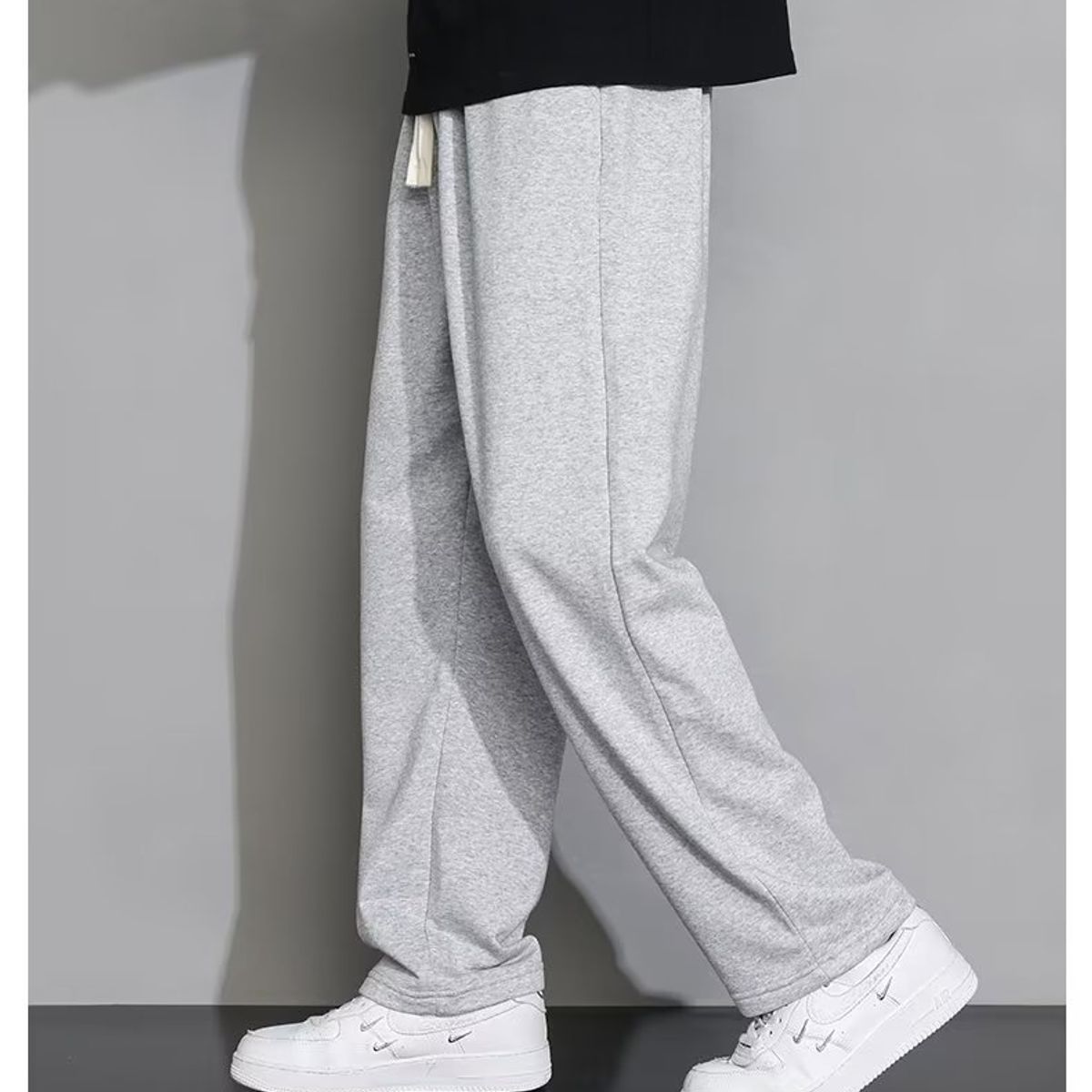 BLWOENS - Pantalones largos de primavera y otoño para hombres - Gris