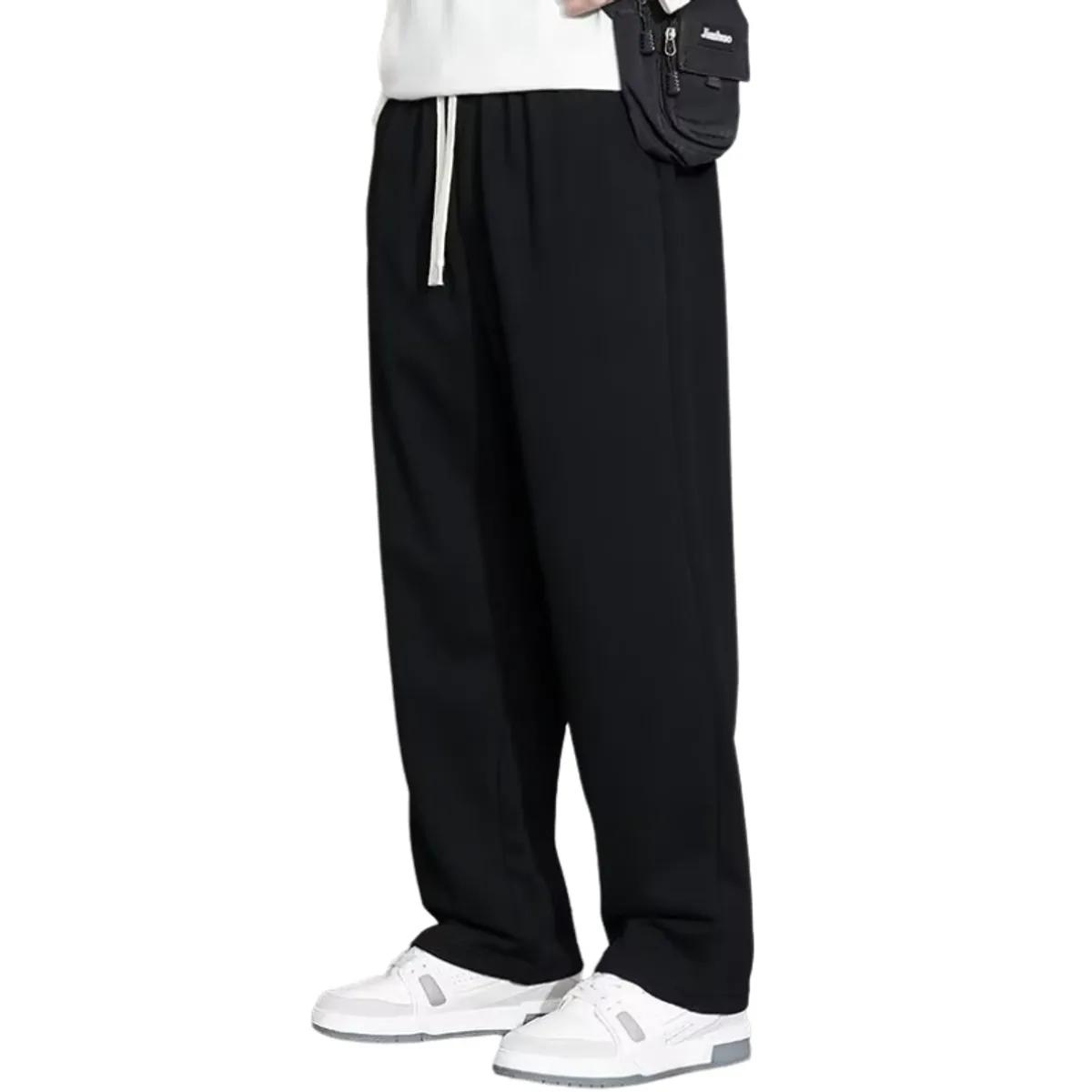 BLWOENS - Pantalones largos de primavera y otoño para hombres - Negro