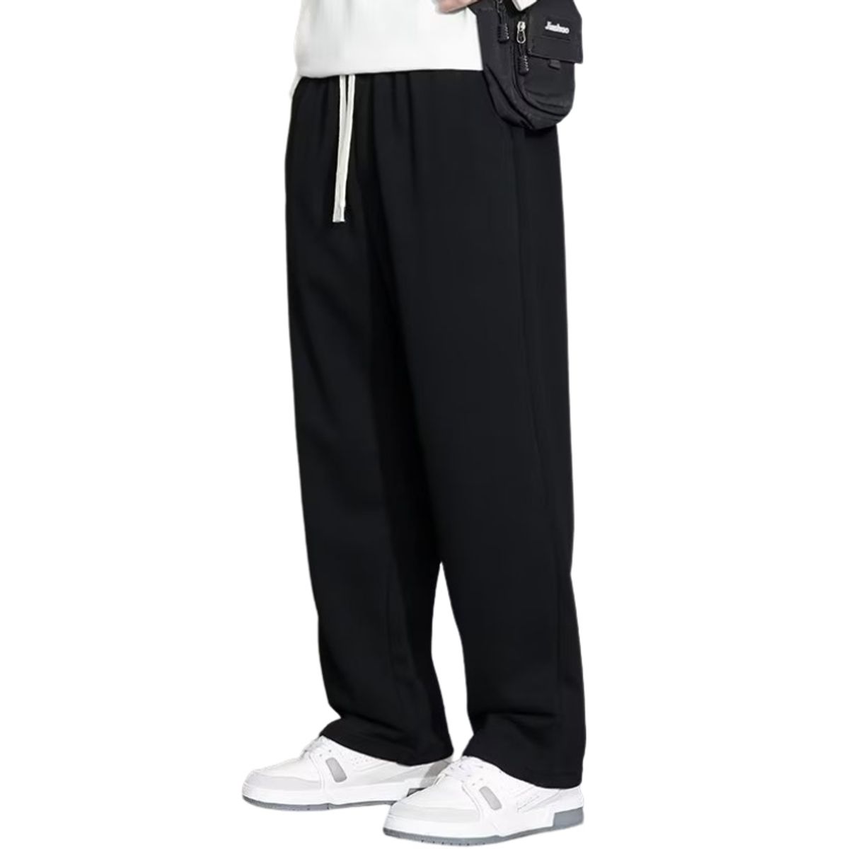 BLWOENS - Pantalones largos de primavera y otoño para hombres - Negro